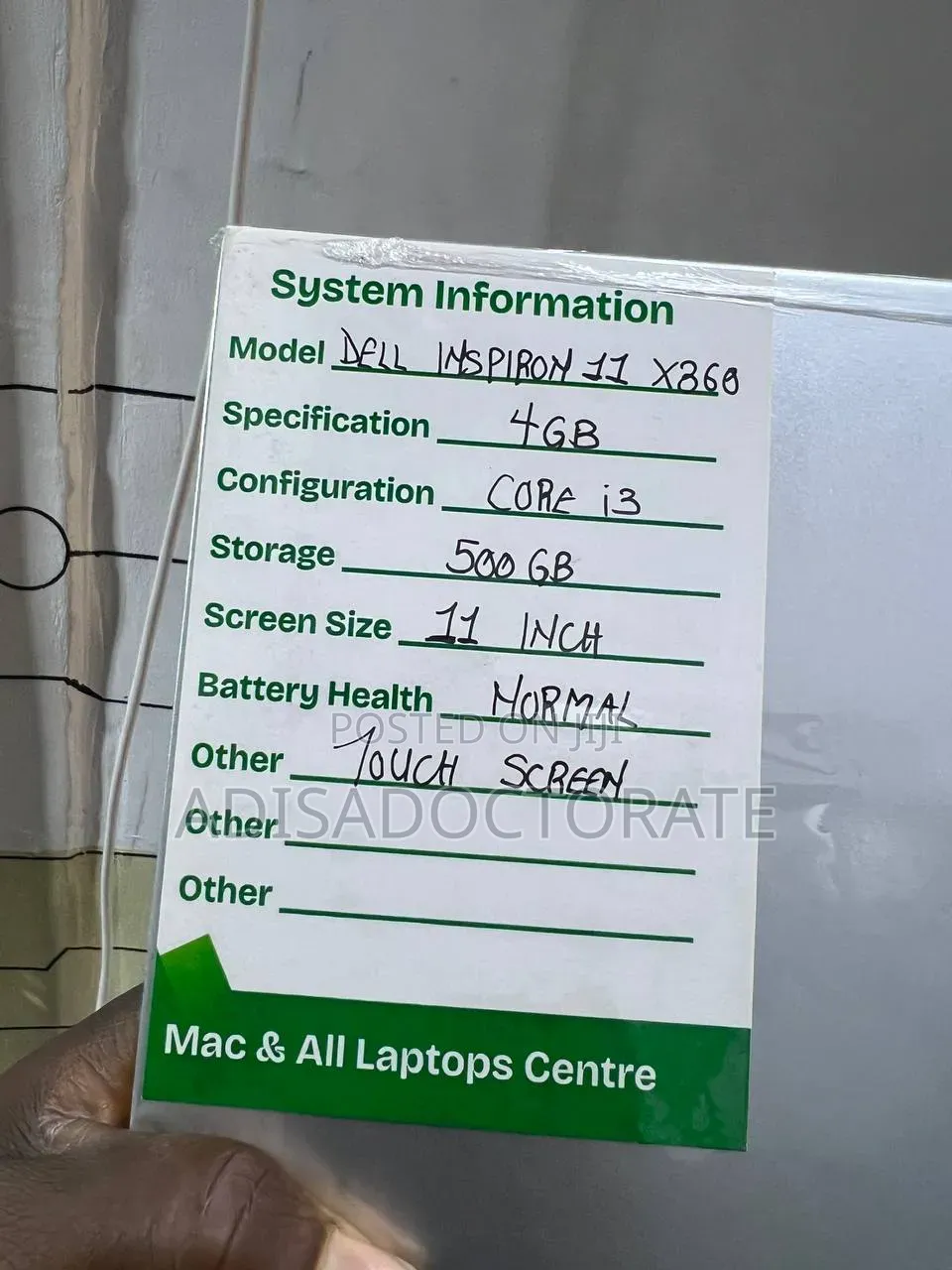 Laptop Dell Insprion 11Z 4GB Intel Core i3 SSD 512GB