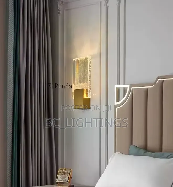 Modern Crystal Living Room Bedroom Bedside Wall Lamp