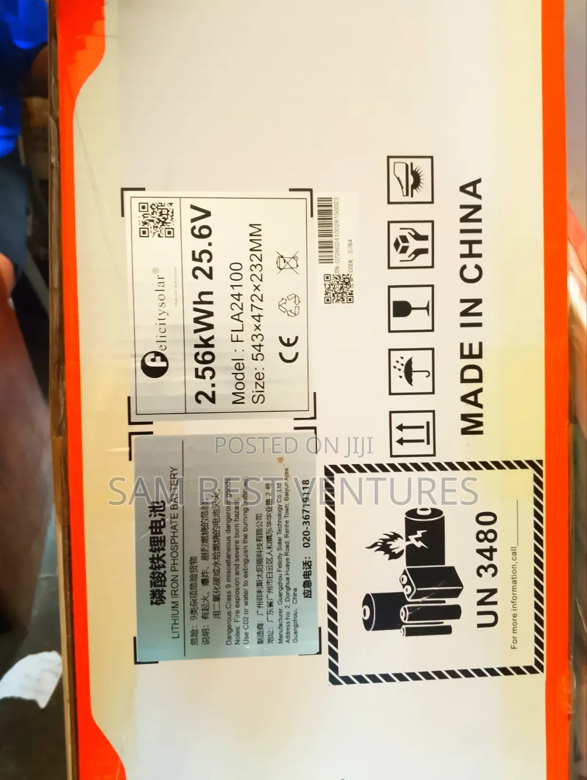2.5kwh 24v Felicity Solar Lithium Batteries