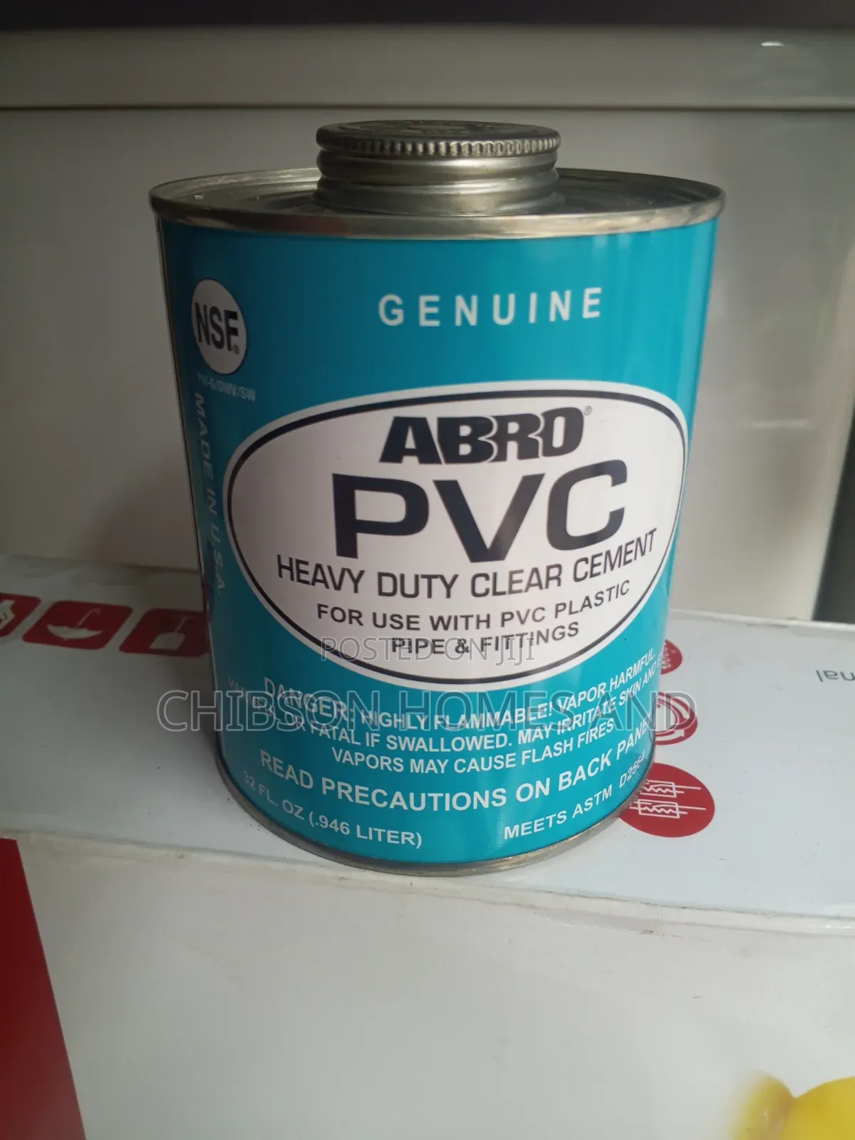 ABRO Heavy Duty Clear PVC Cement 946ml