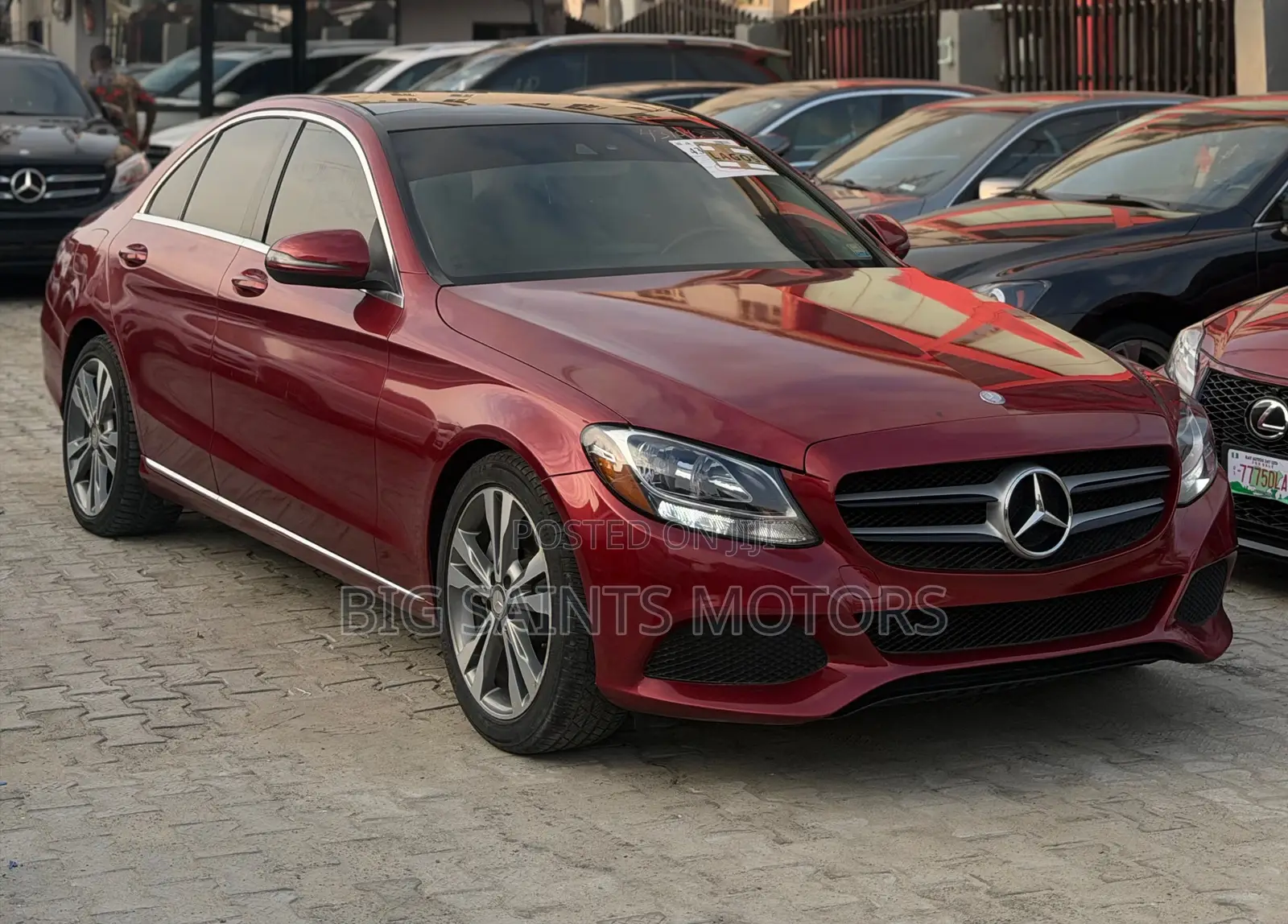 Mercedes-Benz C300 Base 4Matic Sedan AWD (2.0L 4cyl 7A) 2016 Red