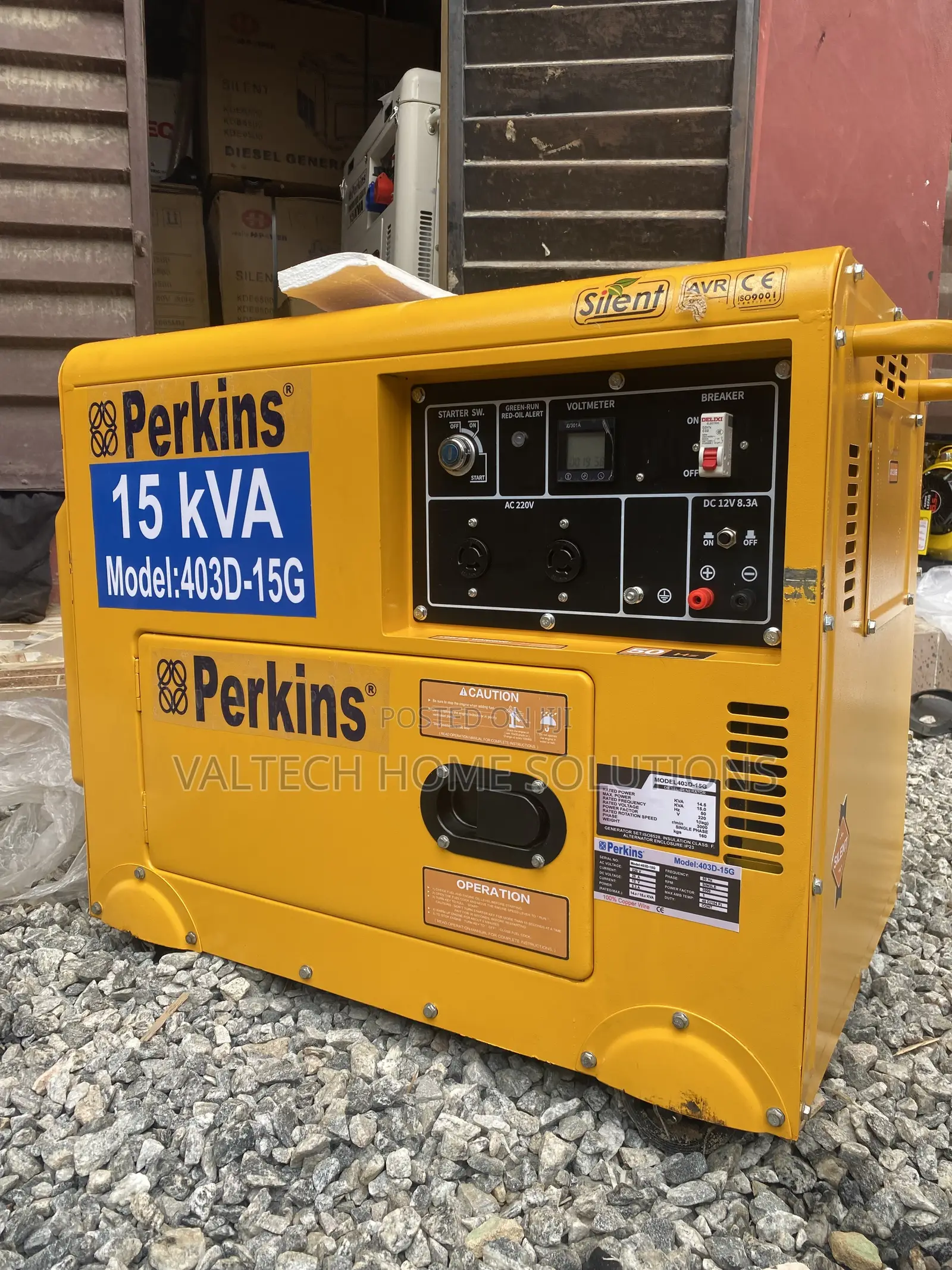 Perkins 15KVA Soundproof Diesel Generator – Powerful Durable
