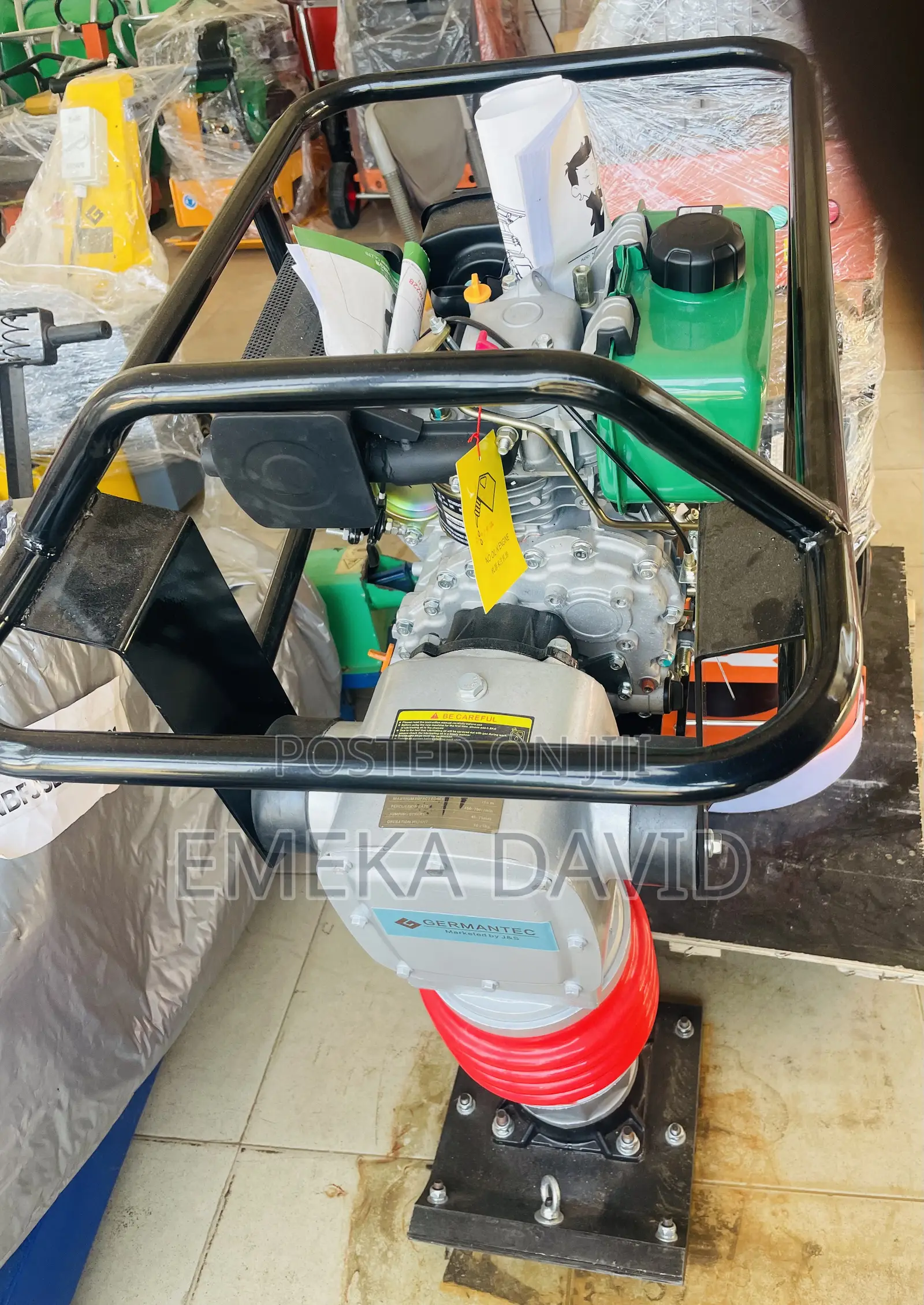 Tamping Rammer Powered by a Diesel Engine.