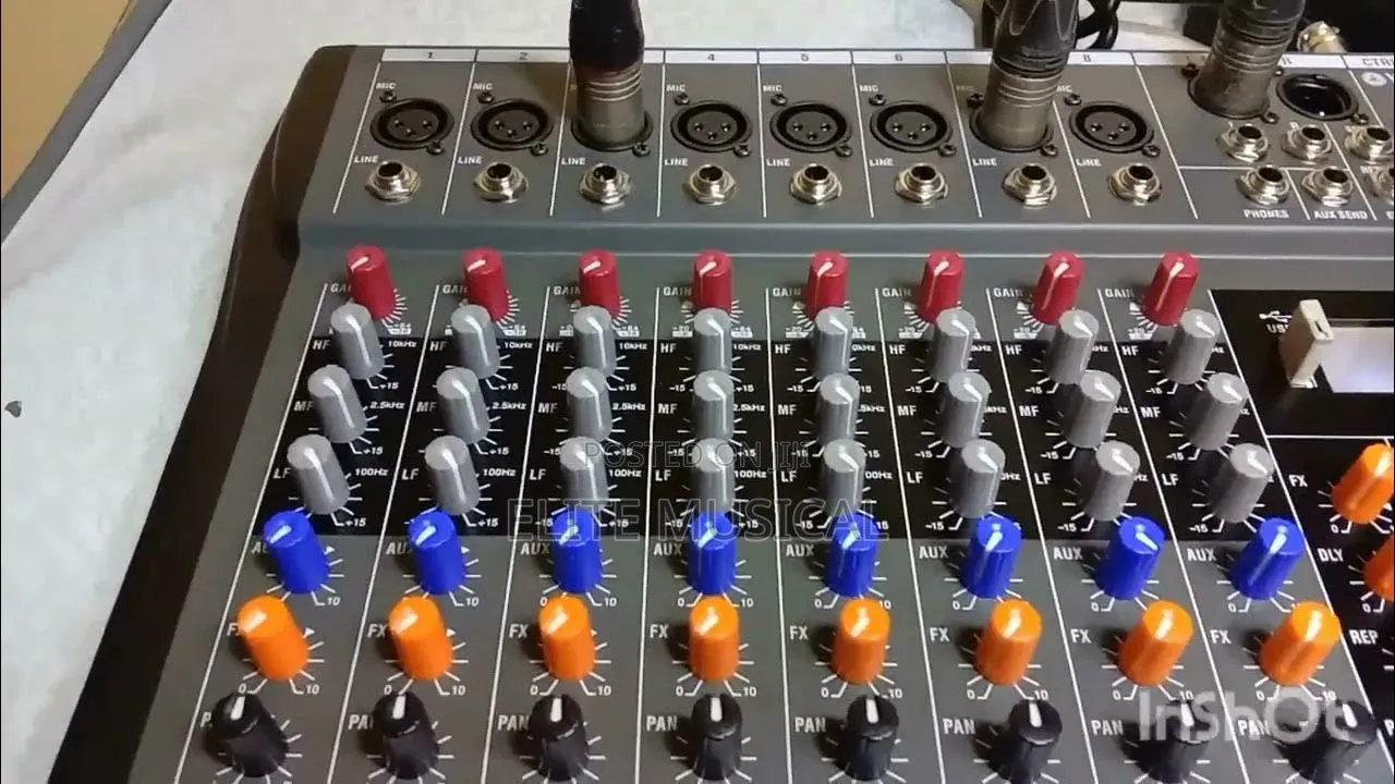 8-Channel Yamaha Audio Mixer
