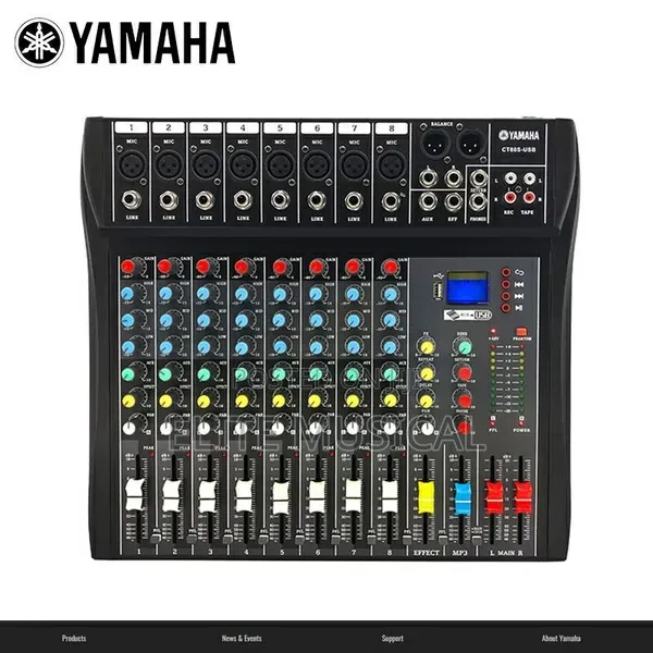8-Channel Yamaha Audio Mixer