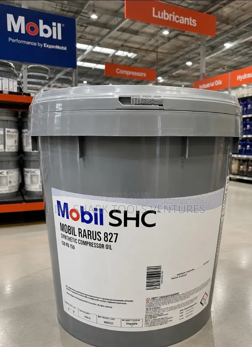 20L Mobil SHC Rarus 827 Supreme-Performance Synthetic Compressor Oil