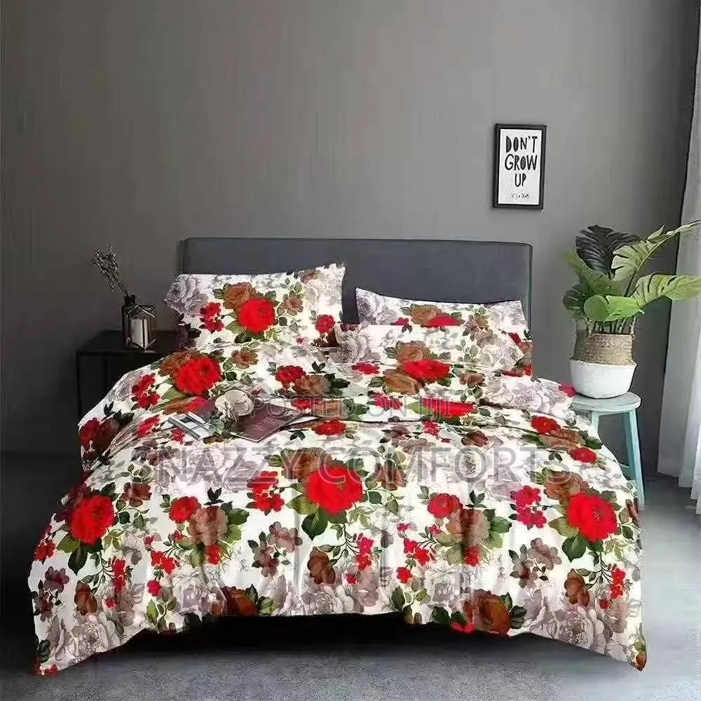 6x7 Floral Bedding Set – Available With or Without Duvet