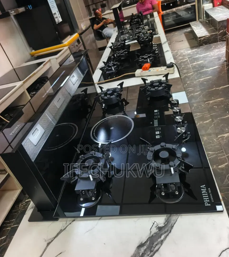 Original PHIIMA 90CM Downdraft Extractor Built-in 4+1 Flips Up Gas
