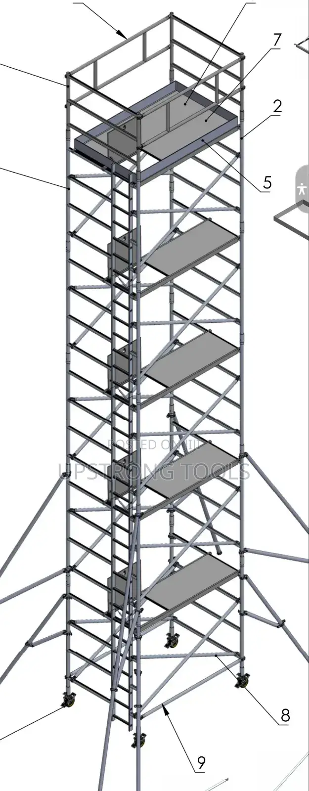 Scaffold Ladder for Easy Work