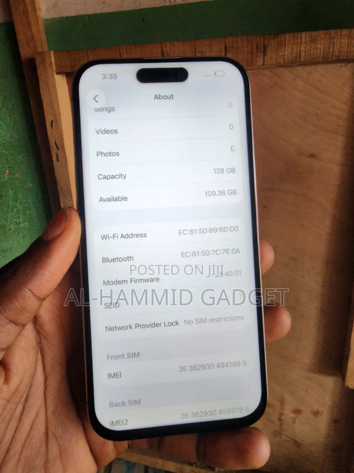 Apple iPhone 15 Pro 128 GB Gray