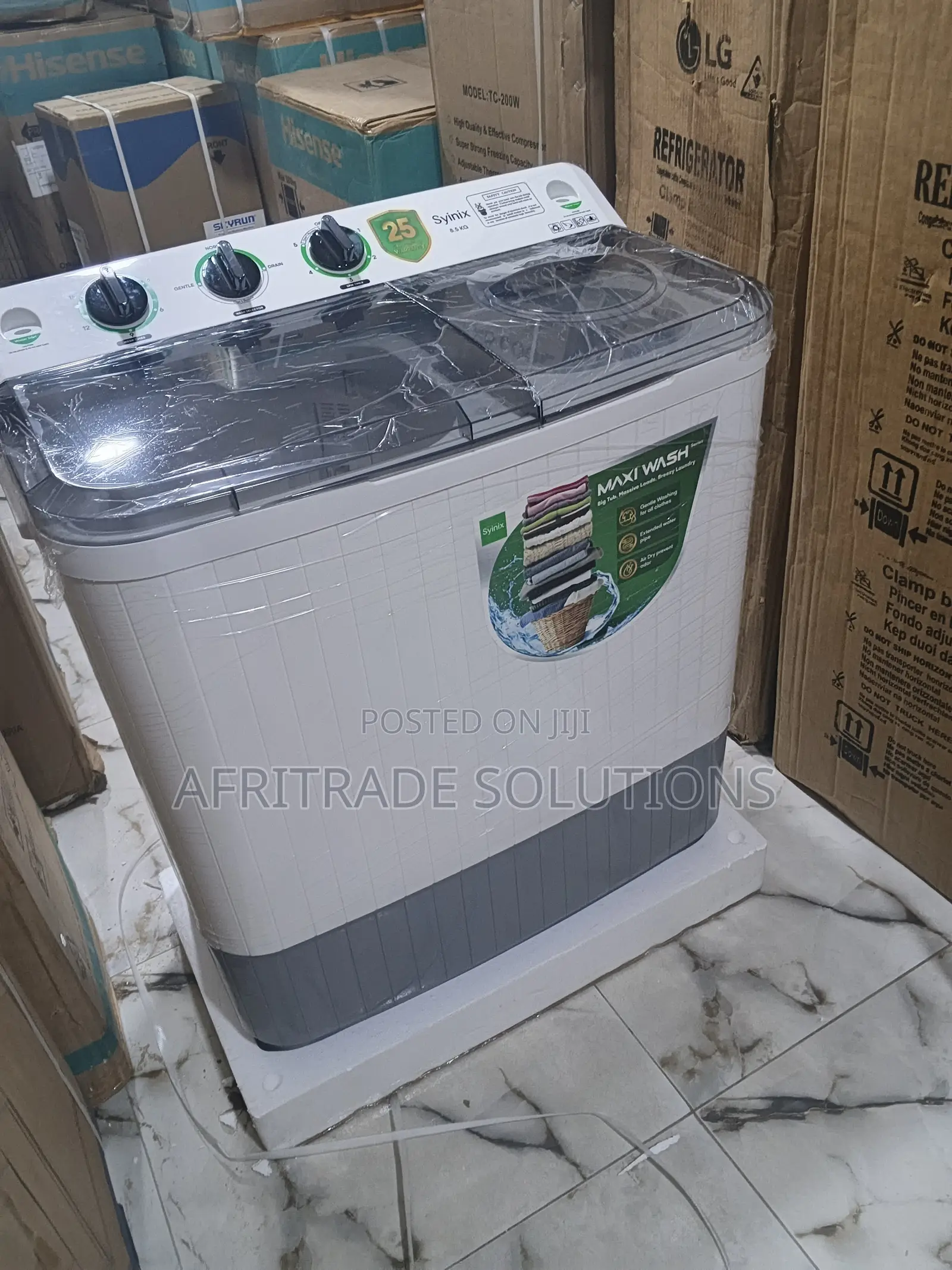 Syinix 8.5KG High Performance Washing Machine