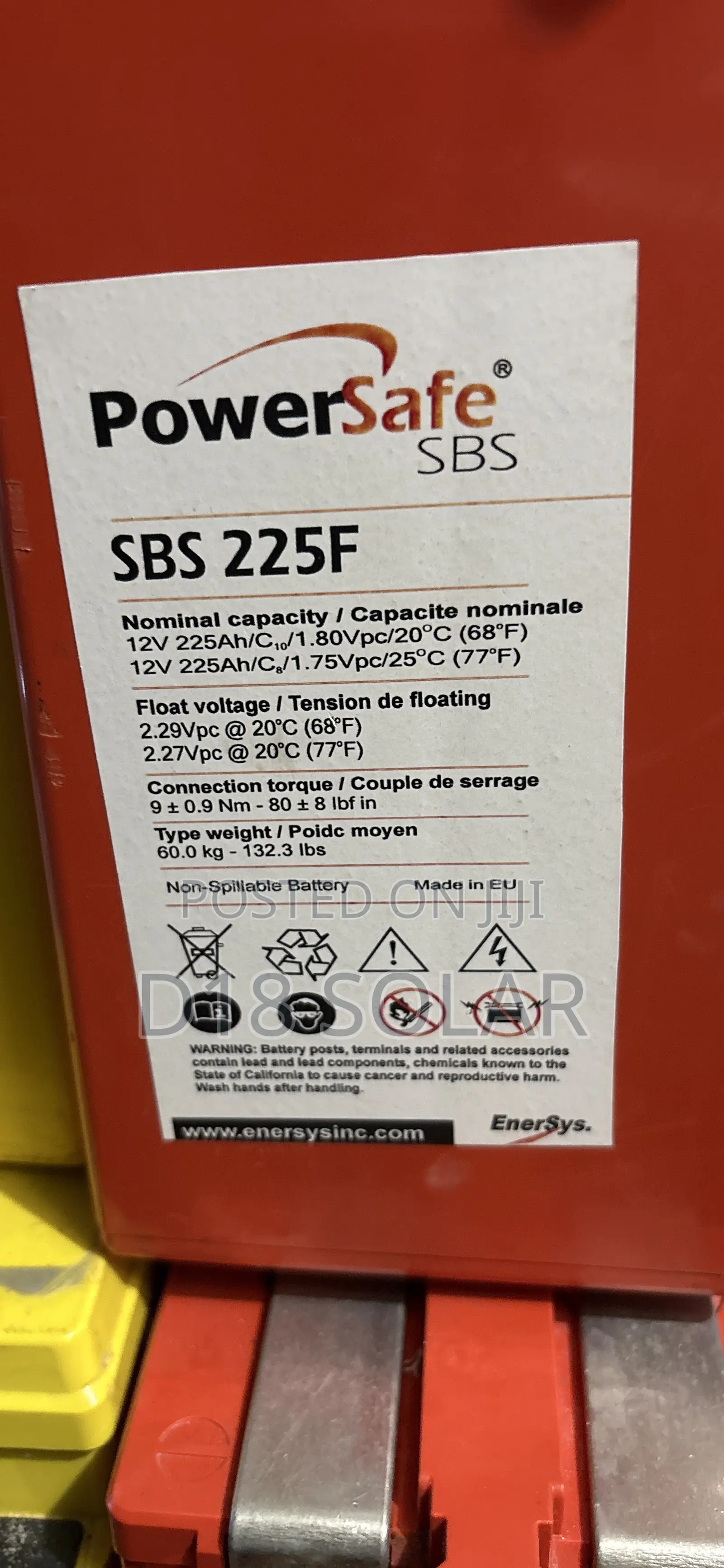 Power Safe Network Battery 225ah