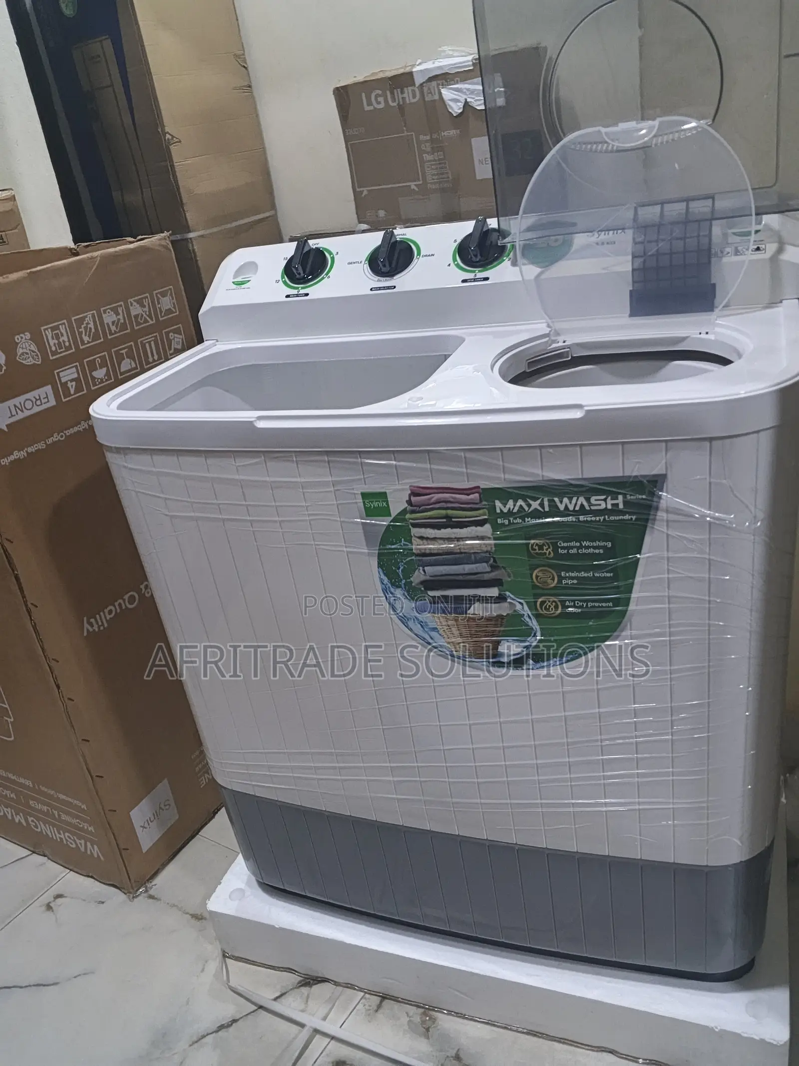 Syinix 8.5KG Twin Tub Washer – Reliable Performance