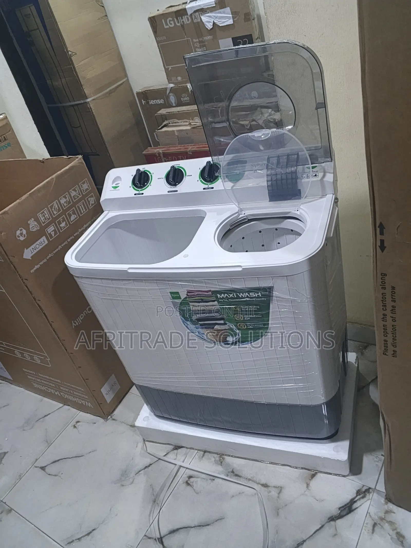 Syinix 8.5KG Washing Machine – Family Size Capacity