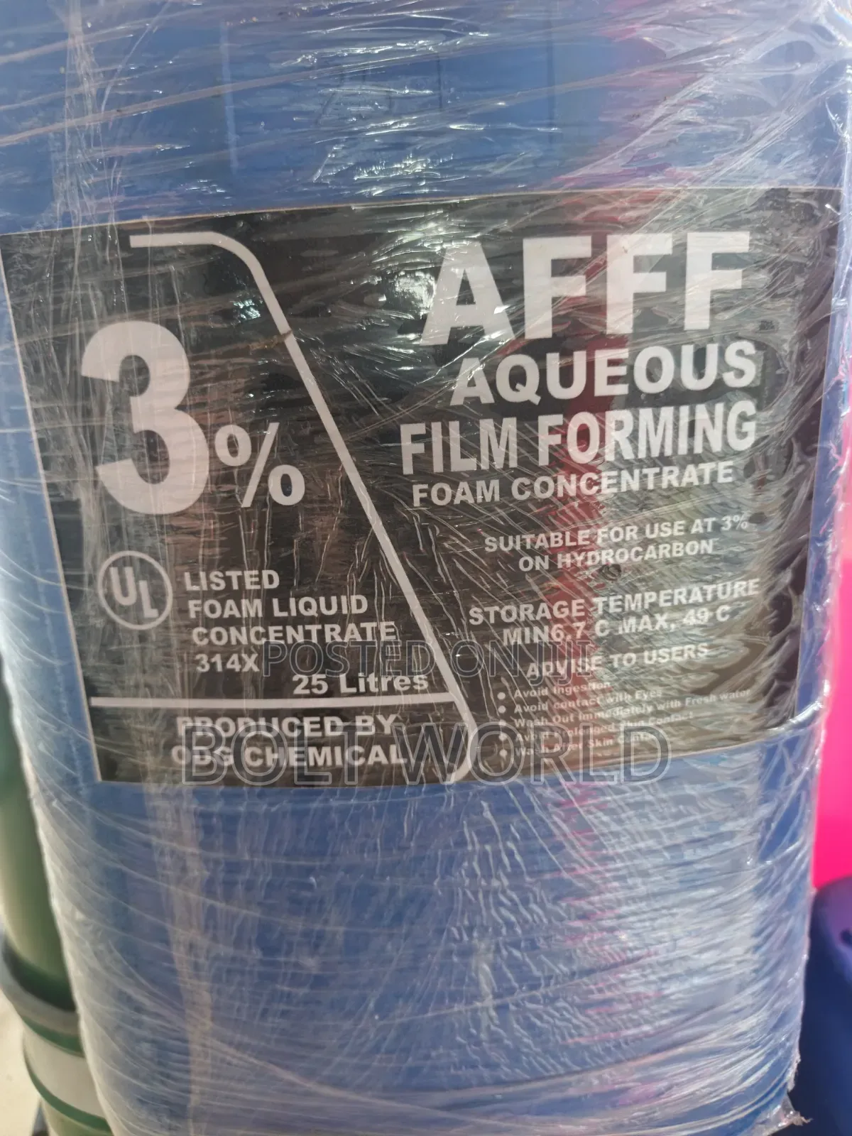 Afff Aqueous Film Foaming/Angus Fire3% 20ltrs