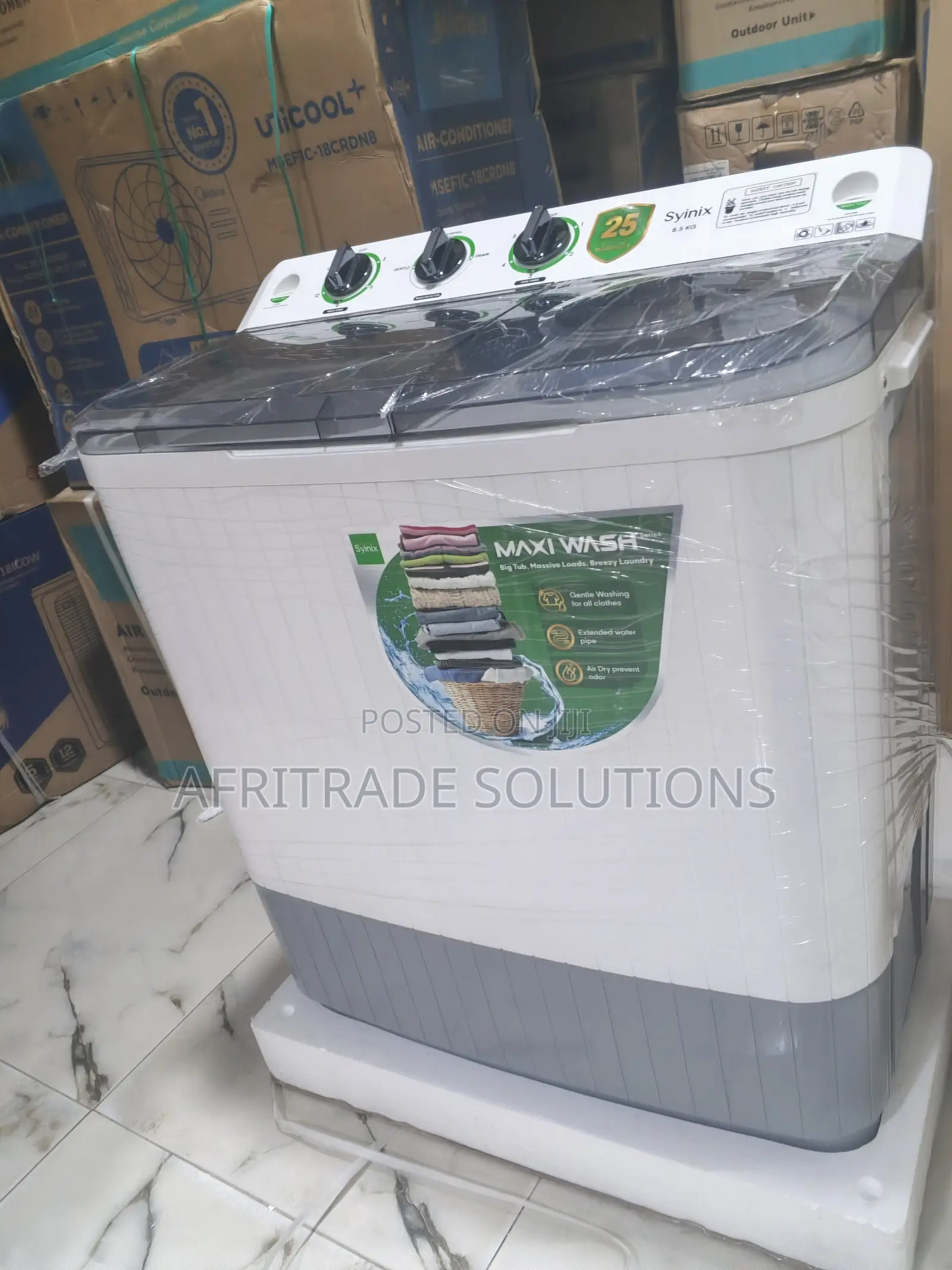 Syinix 8.5KG Washer – Efficient Water Saving Design