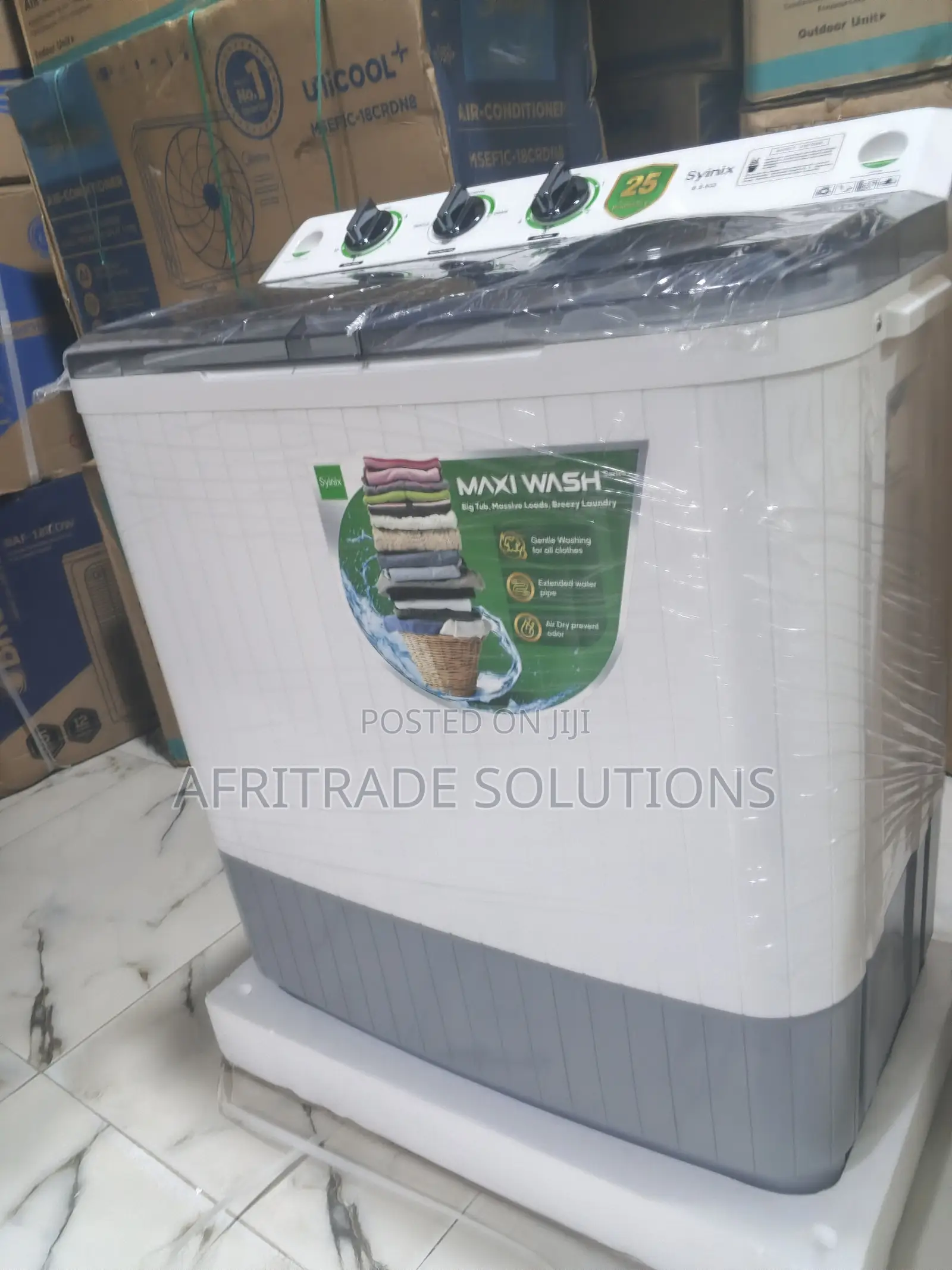 Syinix 8.5KG Twin Tub Washing Machine – Smooth Operation