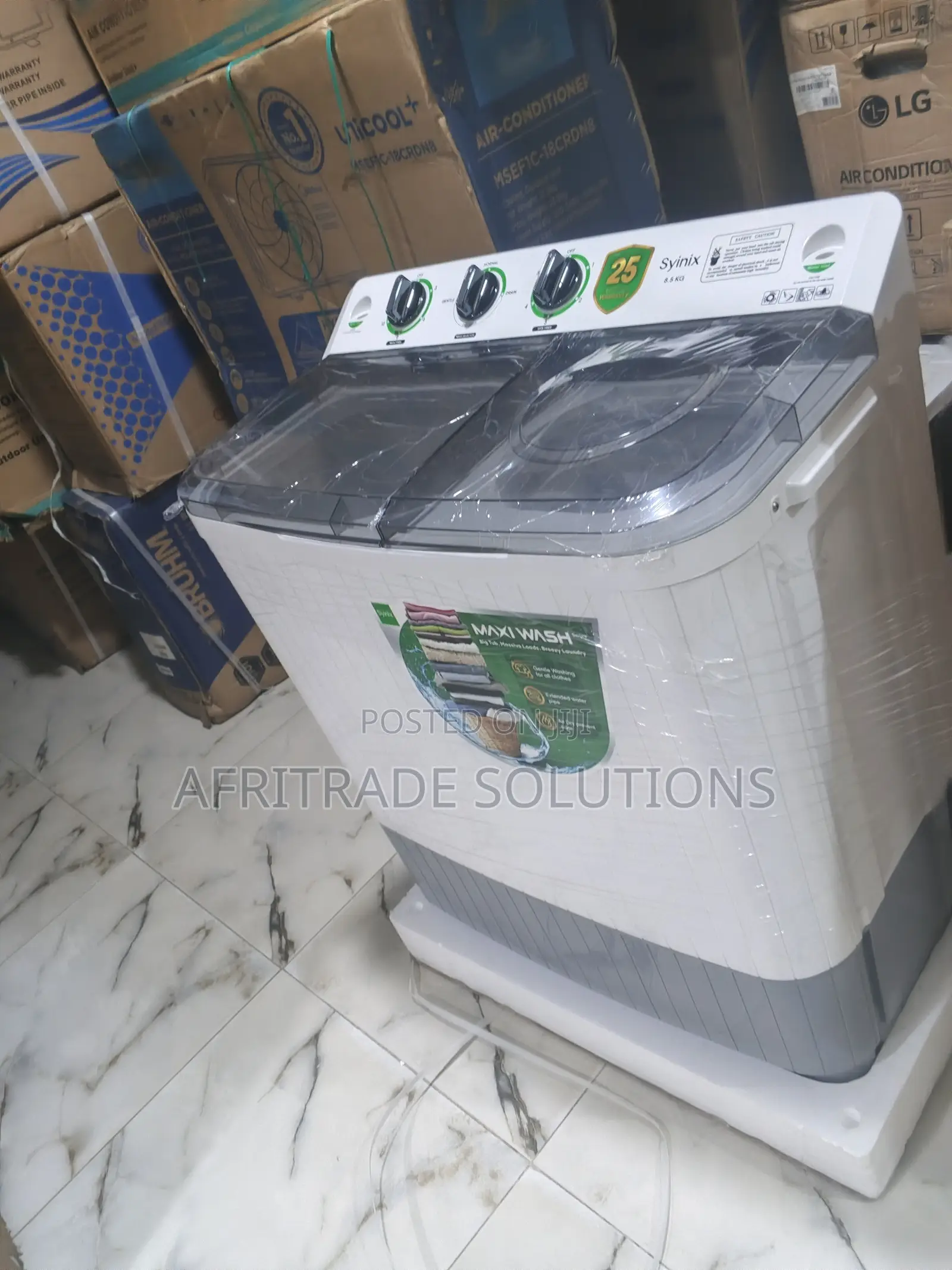 Syinix 8.5KG Twin Tub Washing Machine – Smooth Operation