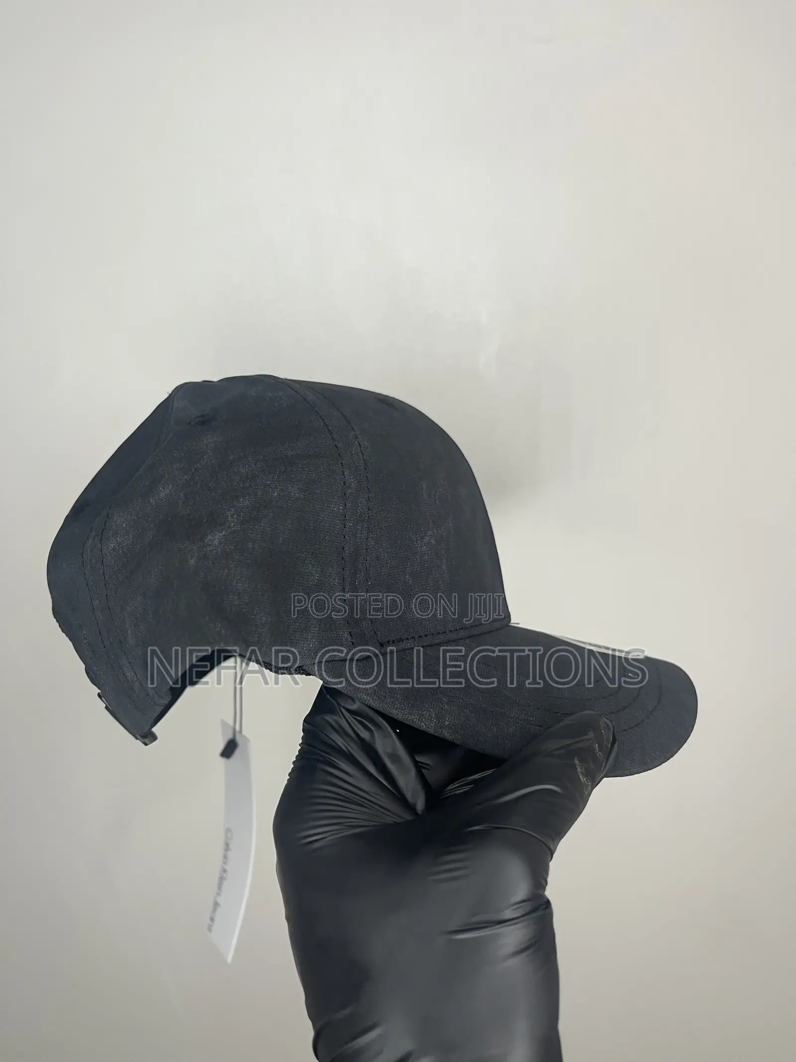 Designer Face Cap - Black