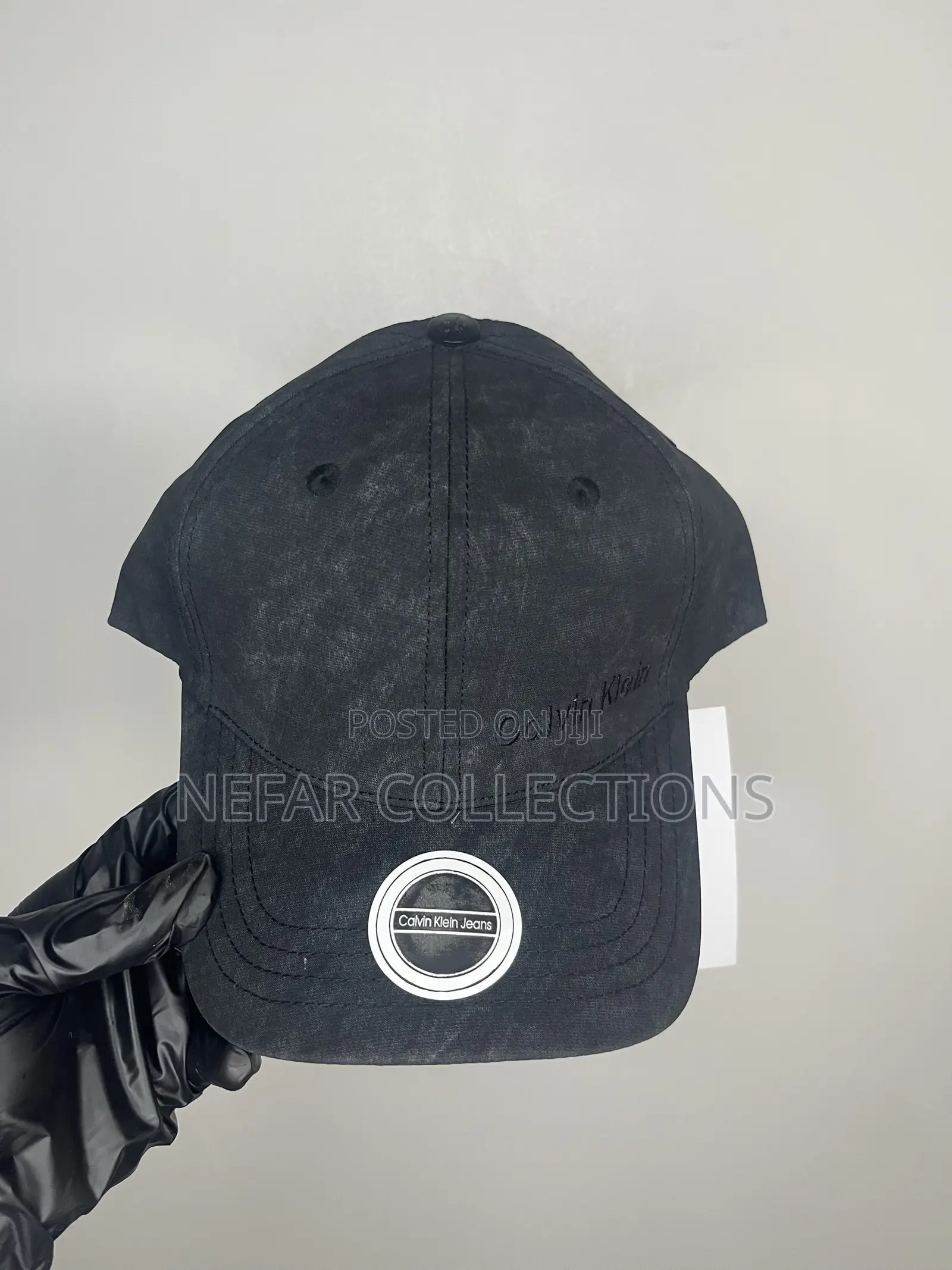Designer Face Cap - Black