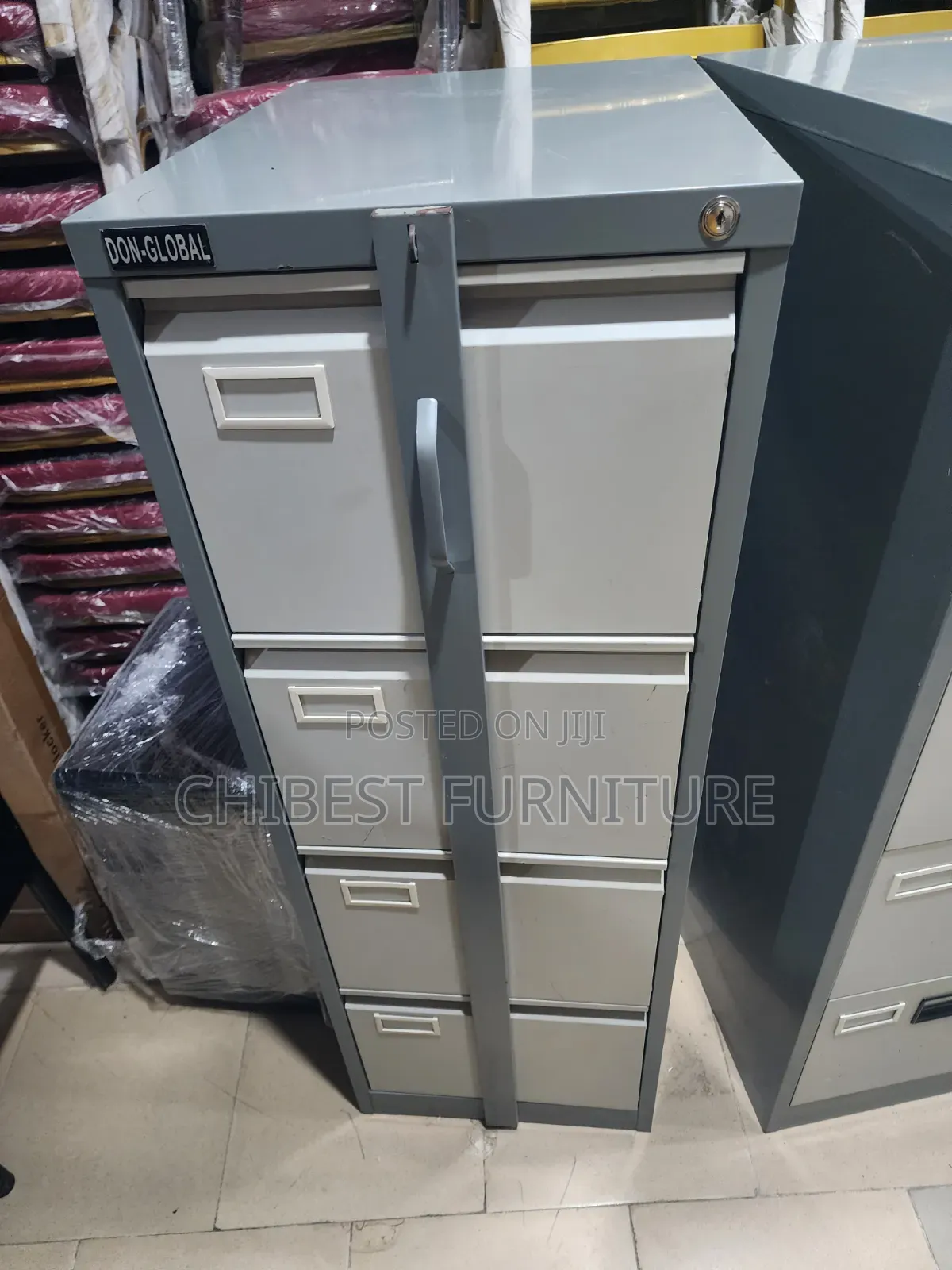 Imported Office Cabinet With Four Drawers.