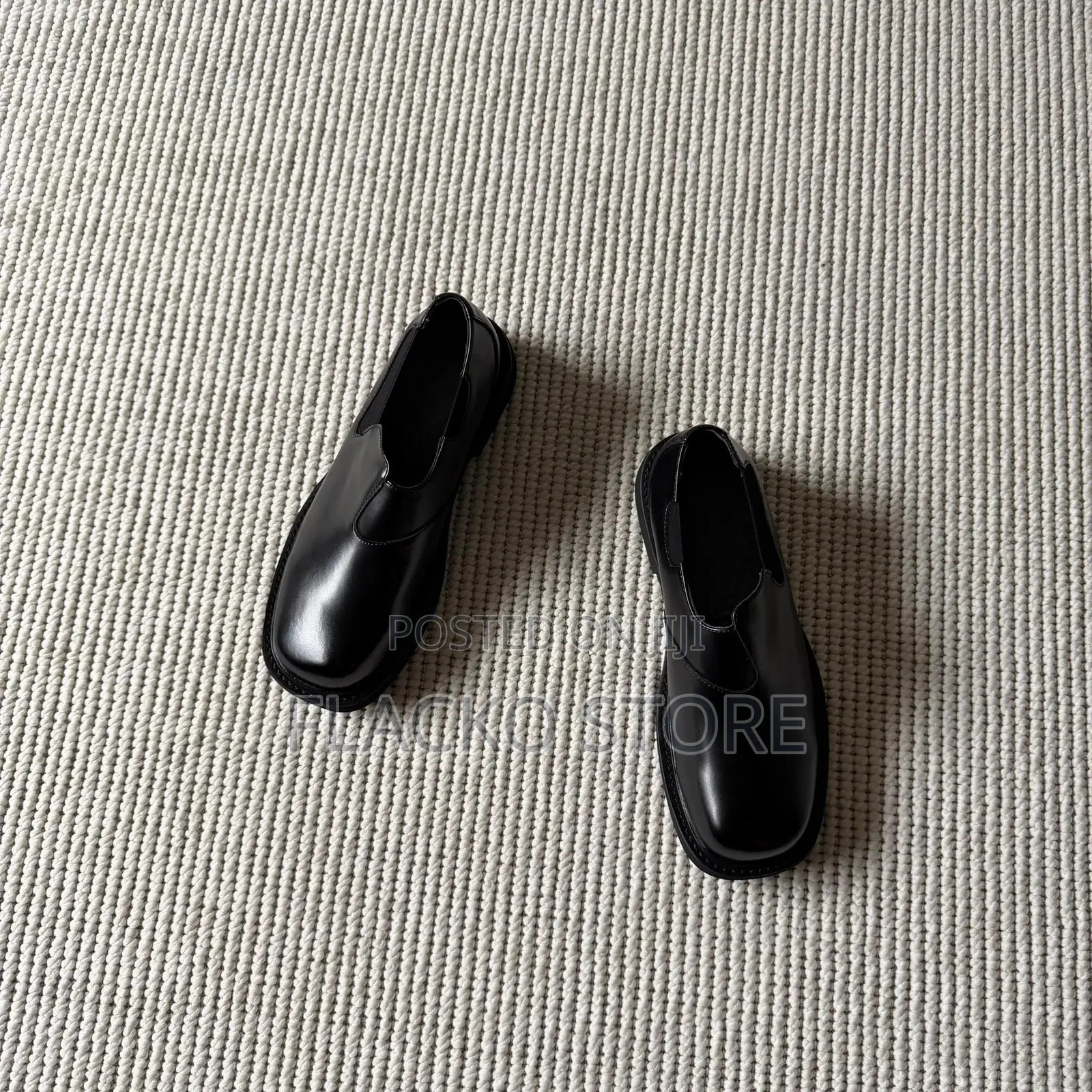 Original Black Derby Square Toe Dress Shoes