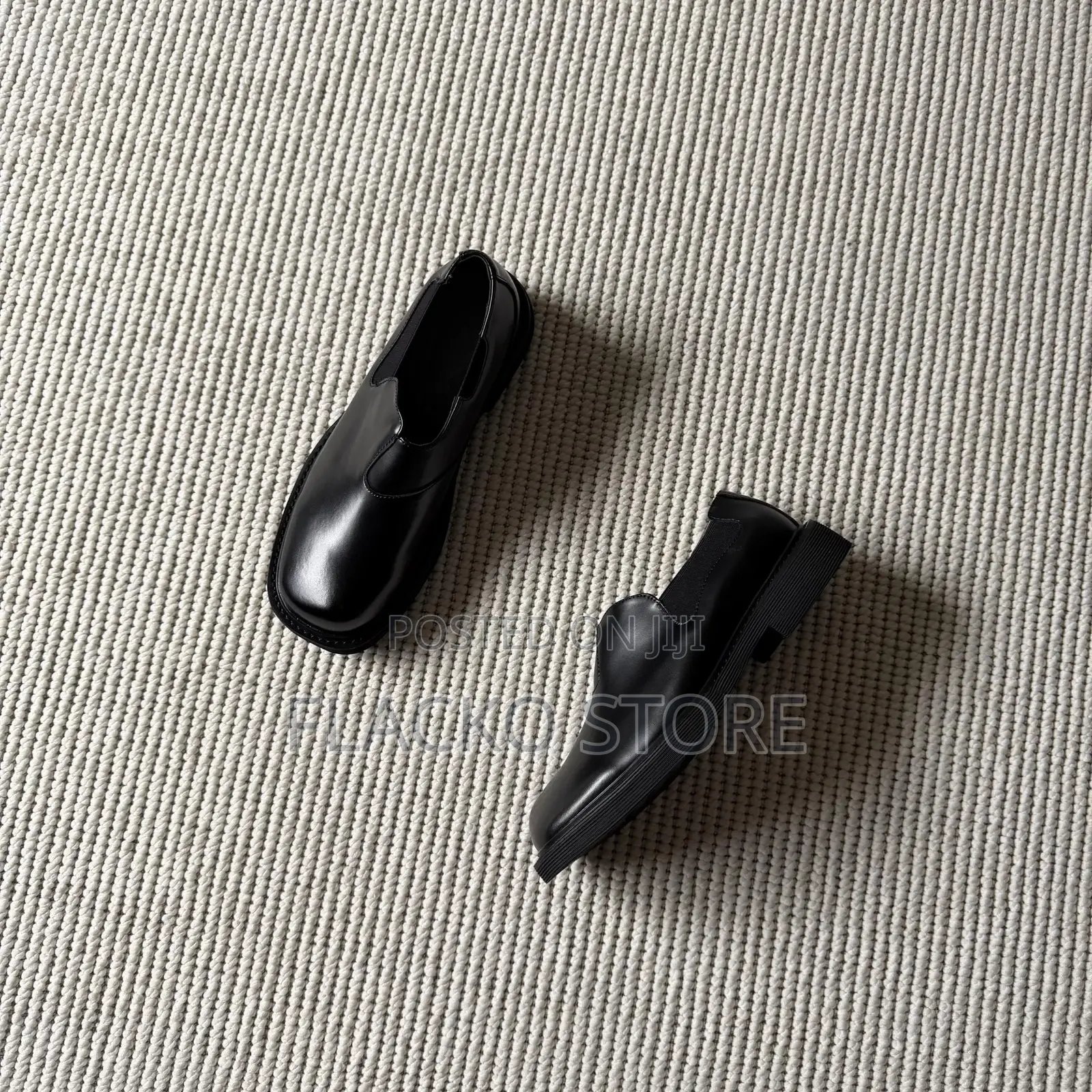 Original Black Derby Square Toe Dress Shoes