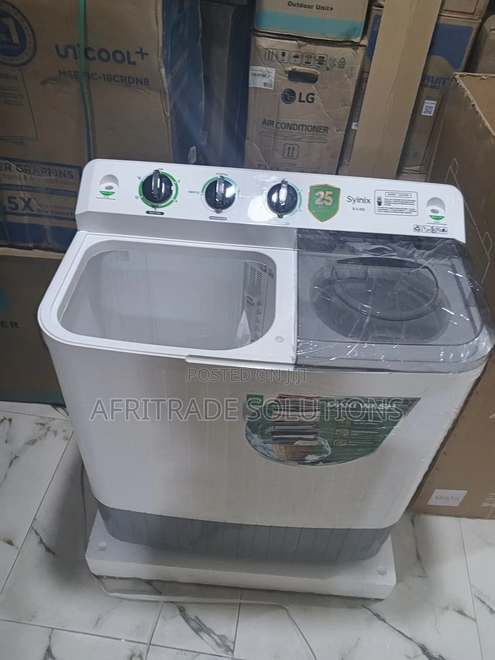 Syinix 8.5KG Washing Machine – Large Load Capacity