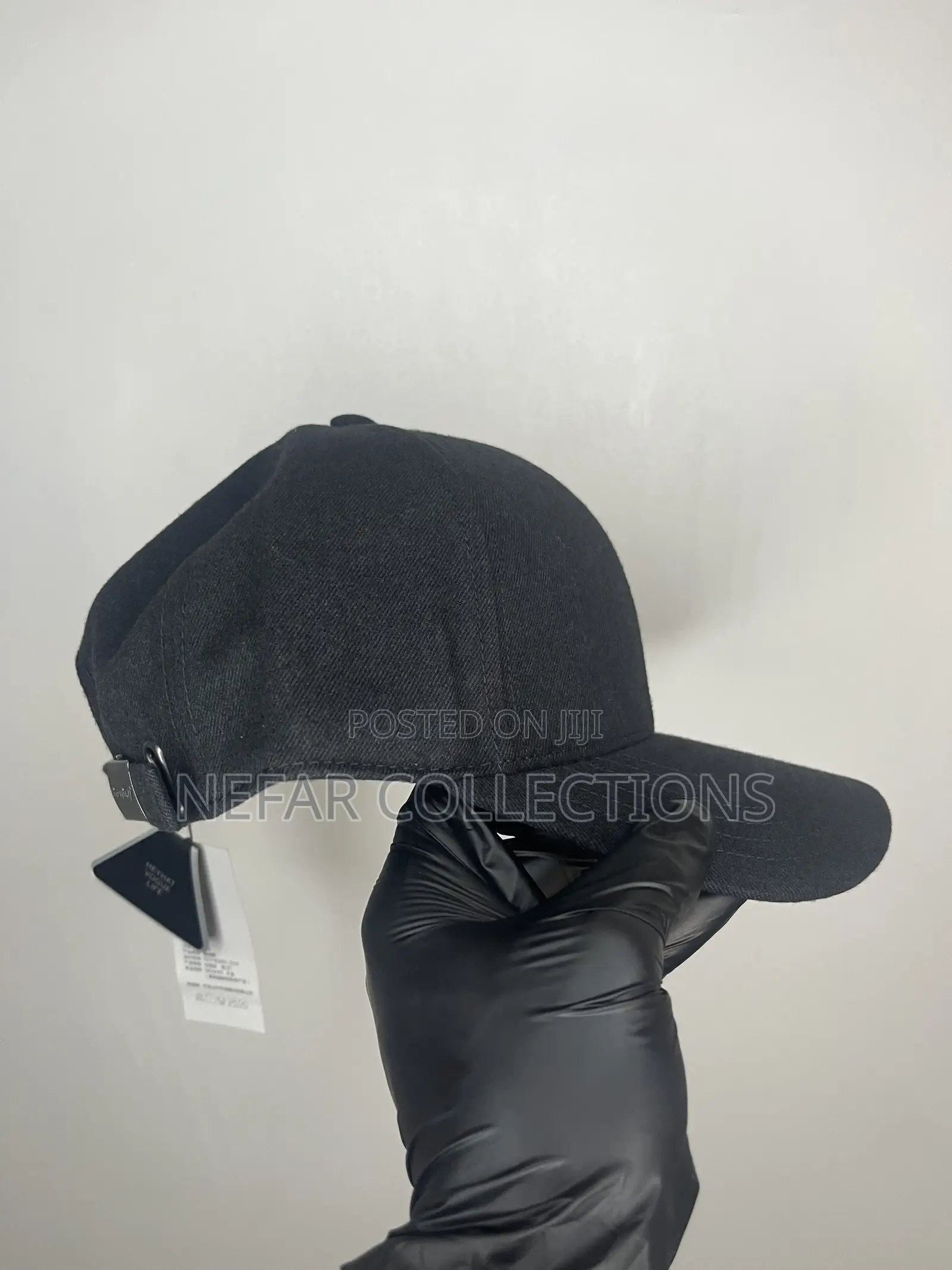 Designer Face Cap - Black