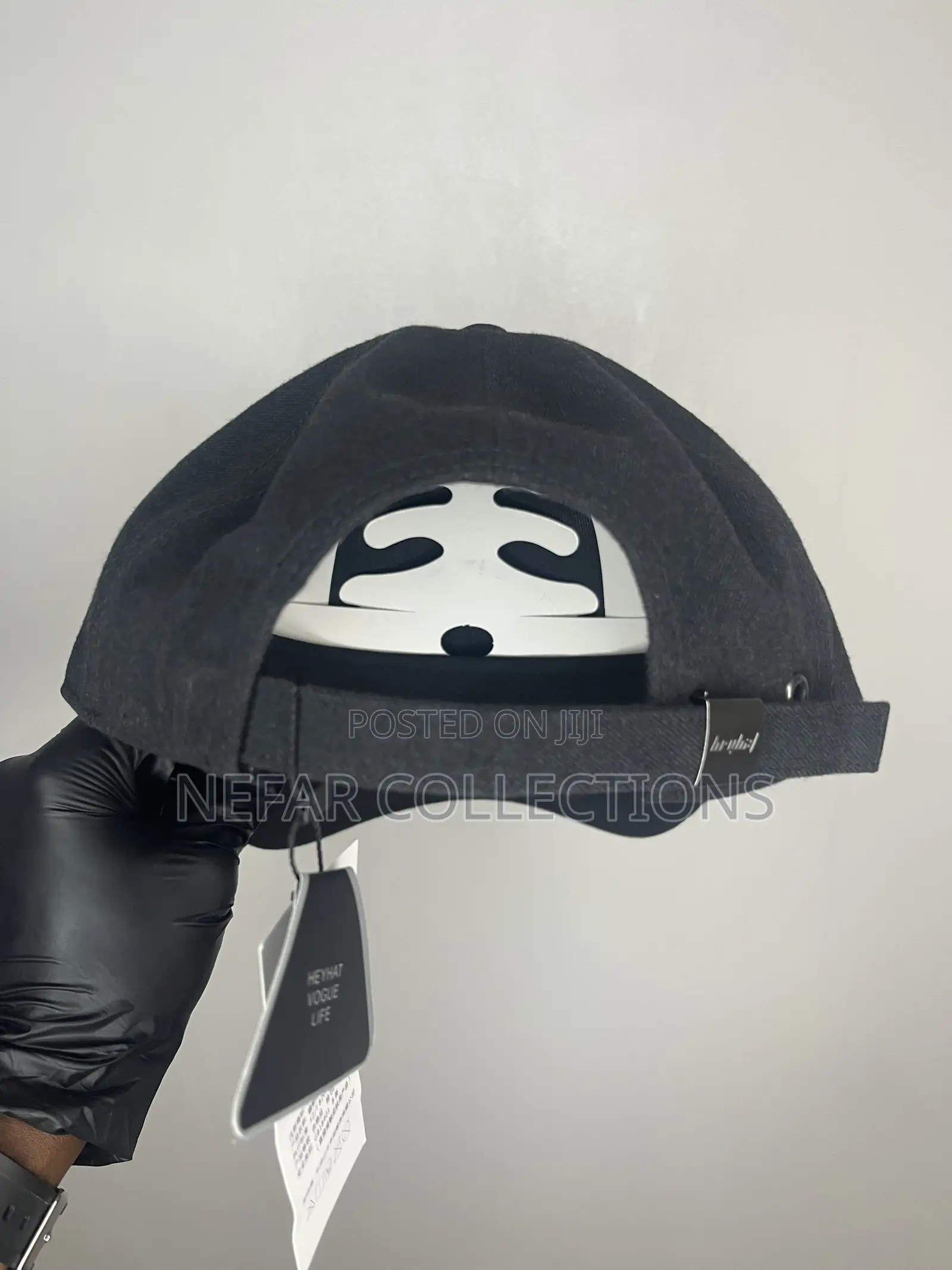 Designer Face Cap - Black
