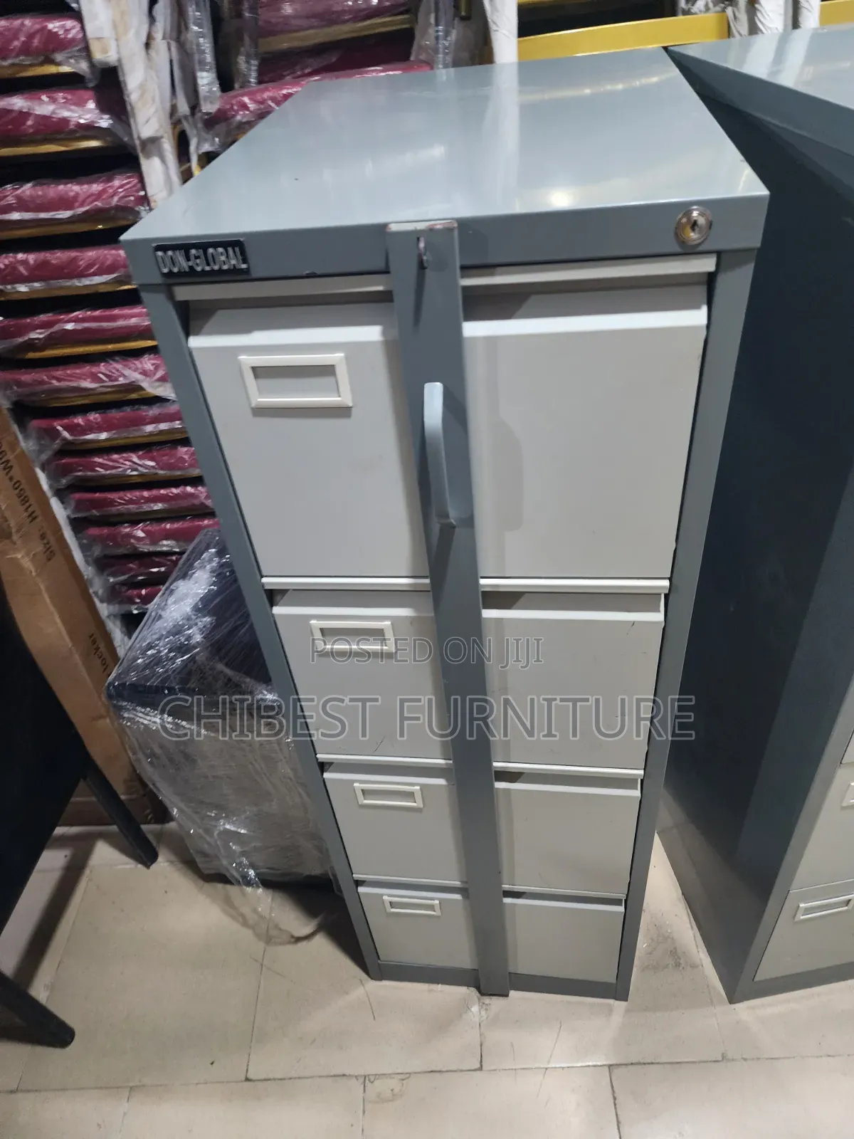 Executive Office Cabinet With Four Drawers.