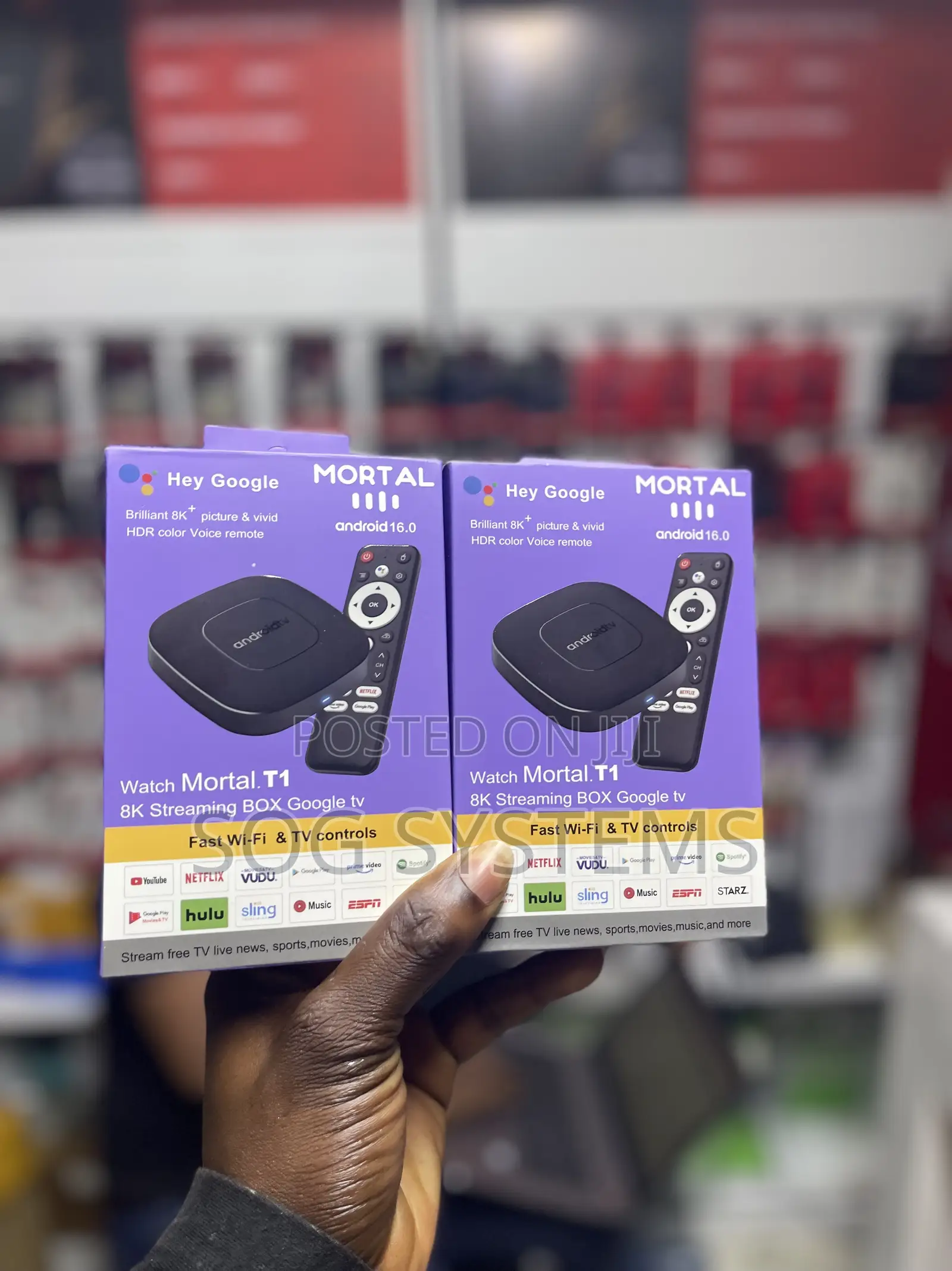 MORTAL T1 Android 16.0 Brilliant Smart TV Box