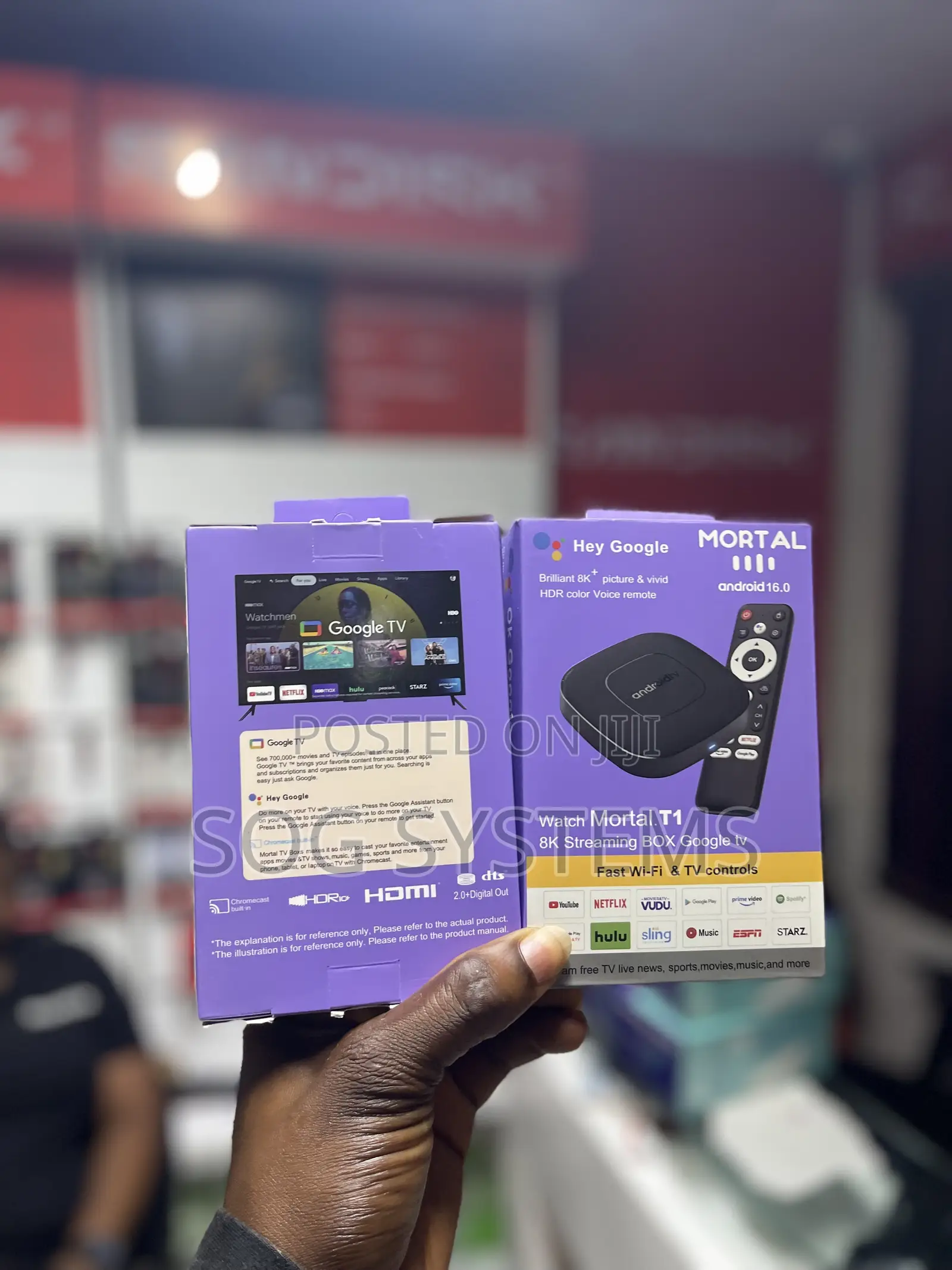 MORTAL T1 Android 16.0 Brilliant Smart TV Box