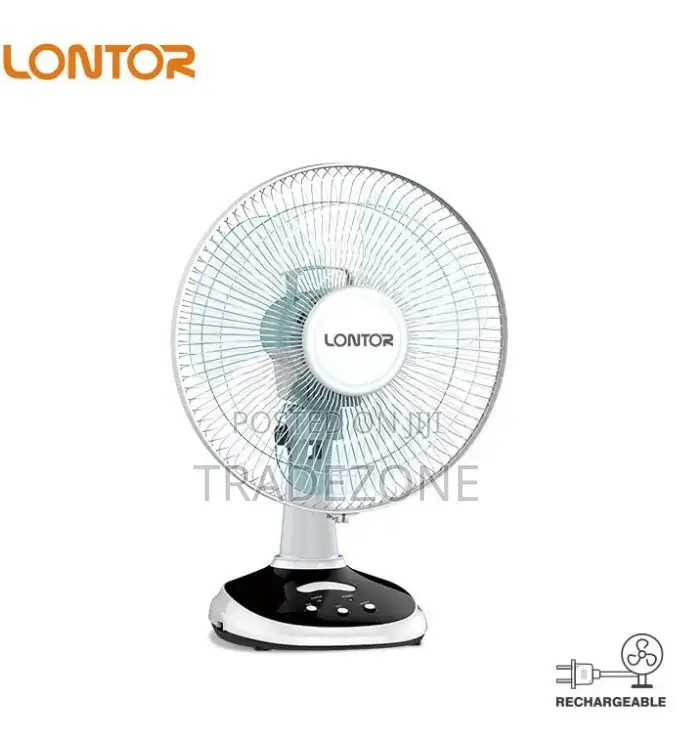 Lontor 12 Inch Solar Rechargeable Fan CTL-Cf025sp-12