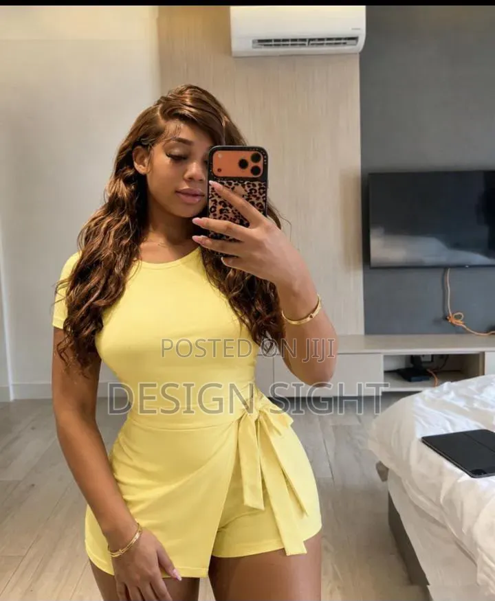 Wrap Skort Romper or Wrap-Front Romper