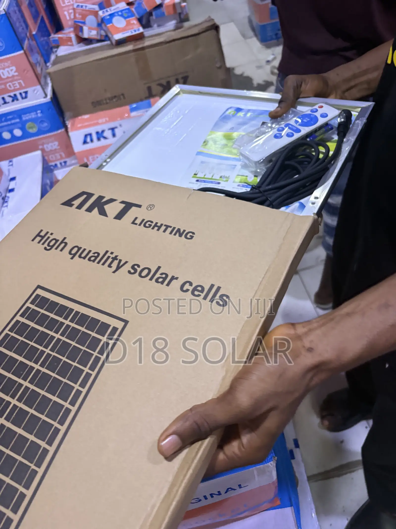 AKT 300w Solar Flood Light With Separate Panels
