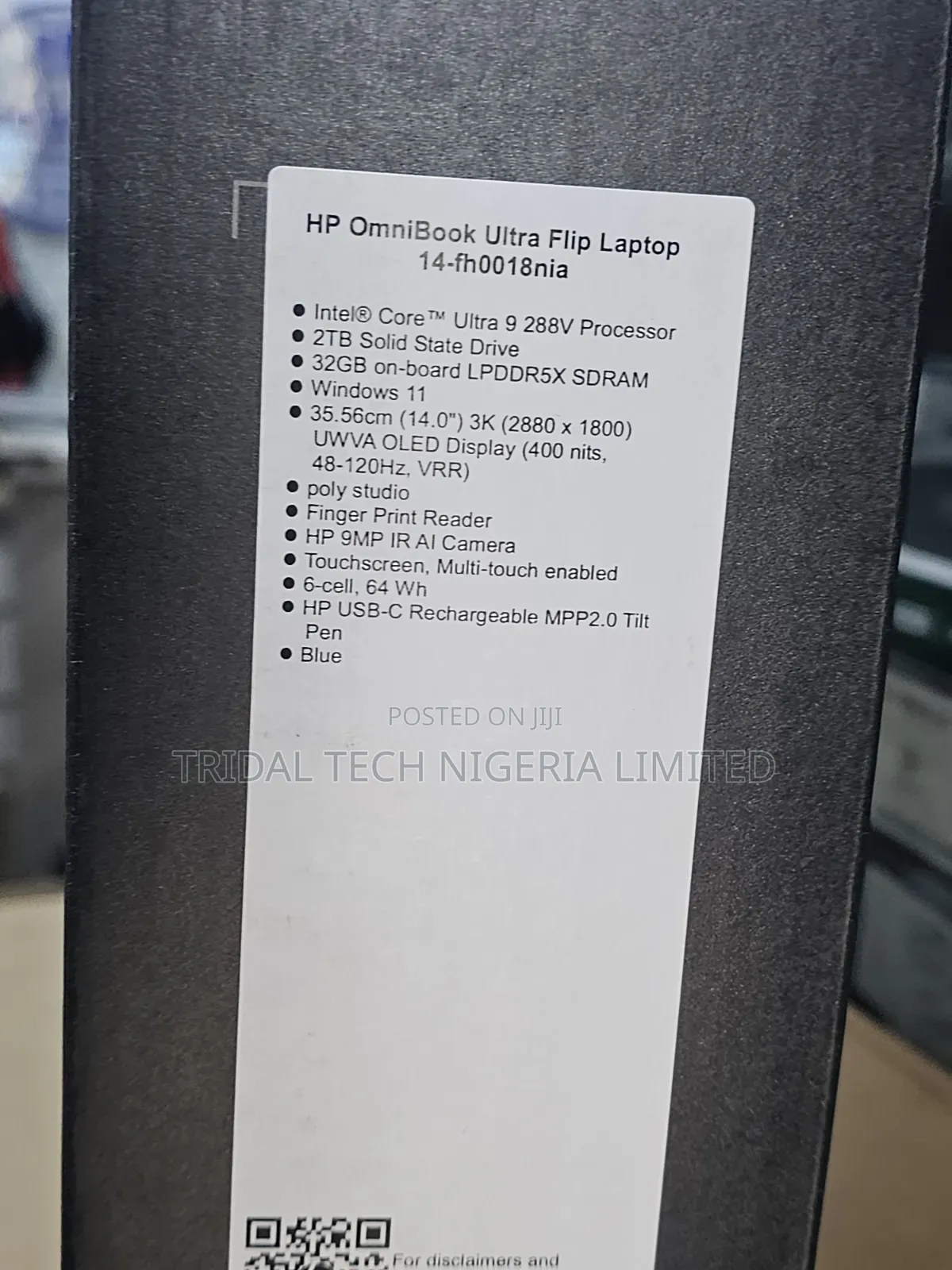 New Laptop HP OmniBook Ultra Flip 14" 32GB Intel Core Ultra 9 SSD 2T