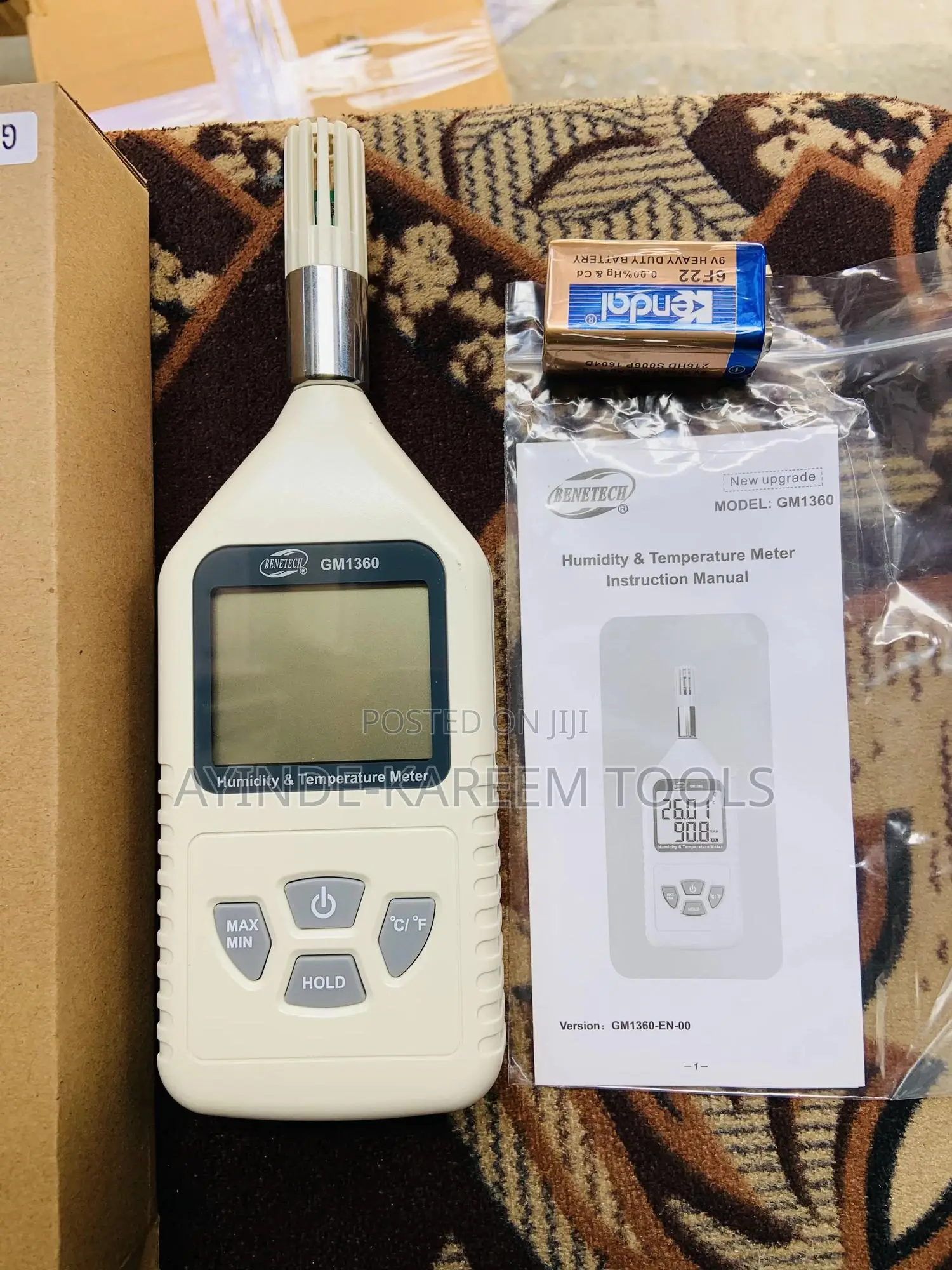 Humidity and Temperature Meter Gm1360 (Hygrometer)