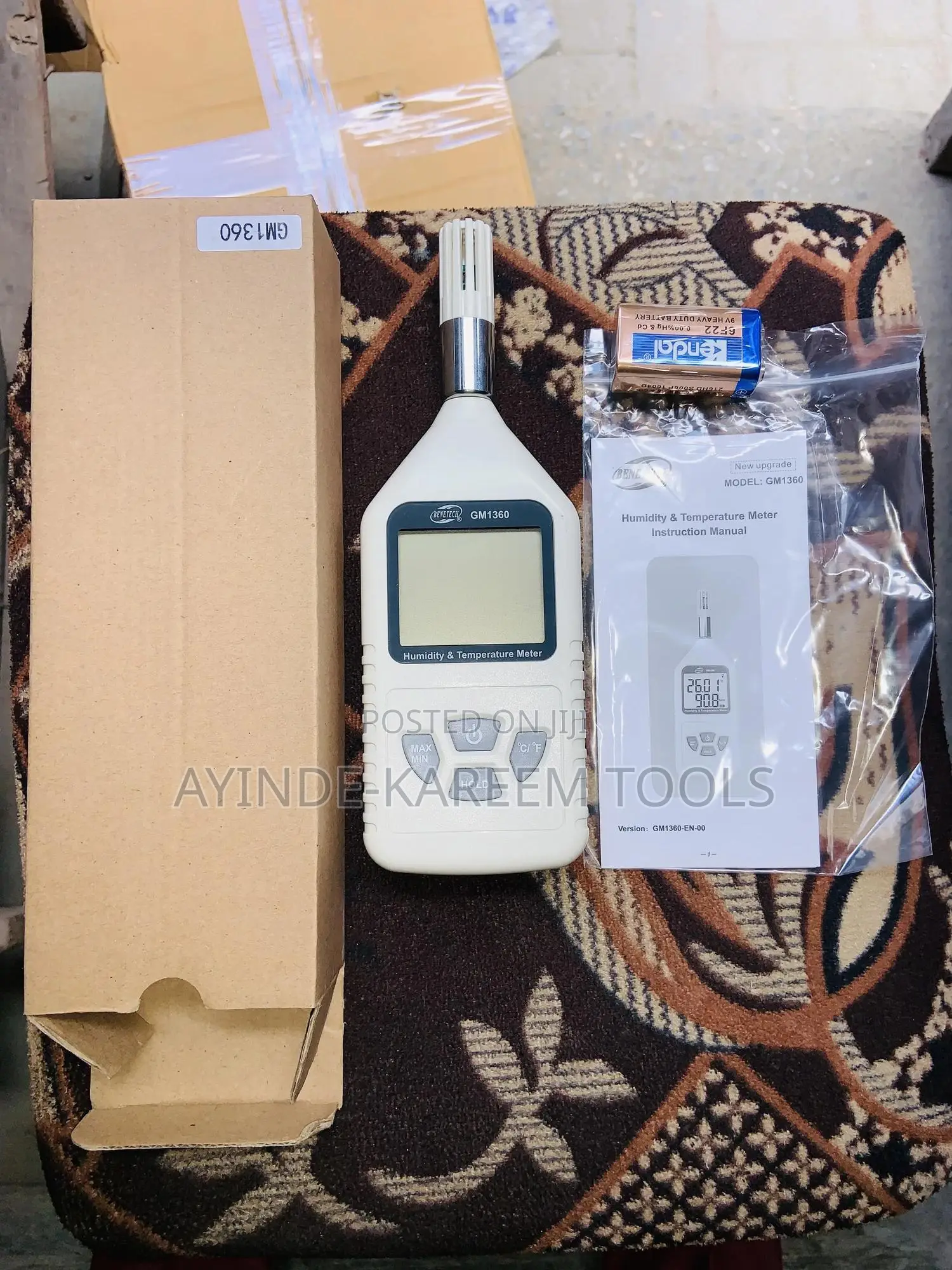 Humidity and Temperature Meter Gm1360 (Hygrometer)