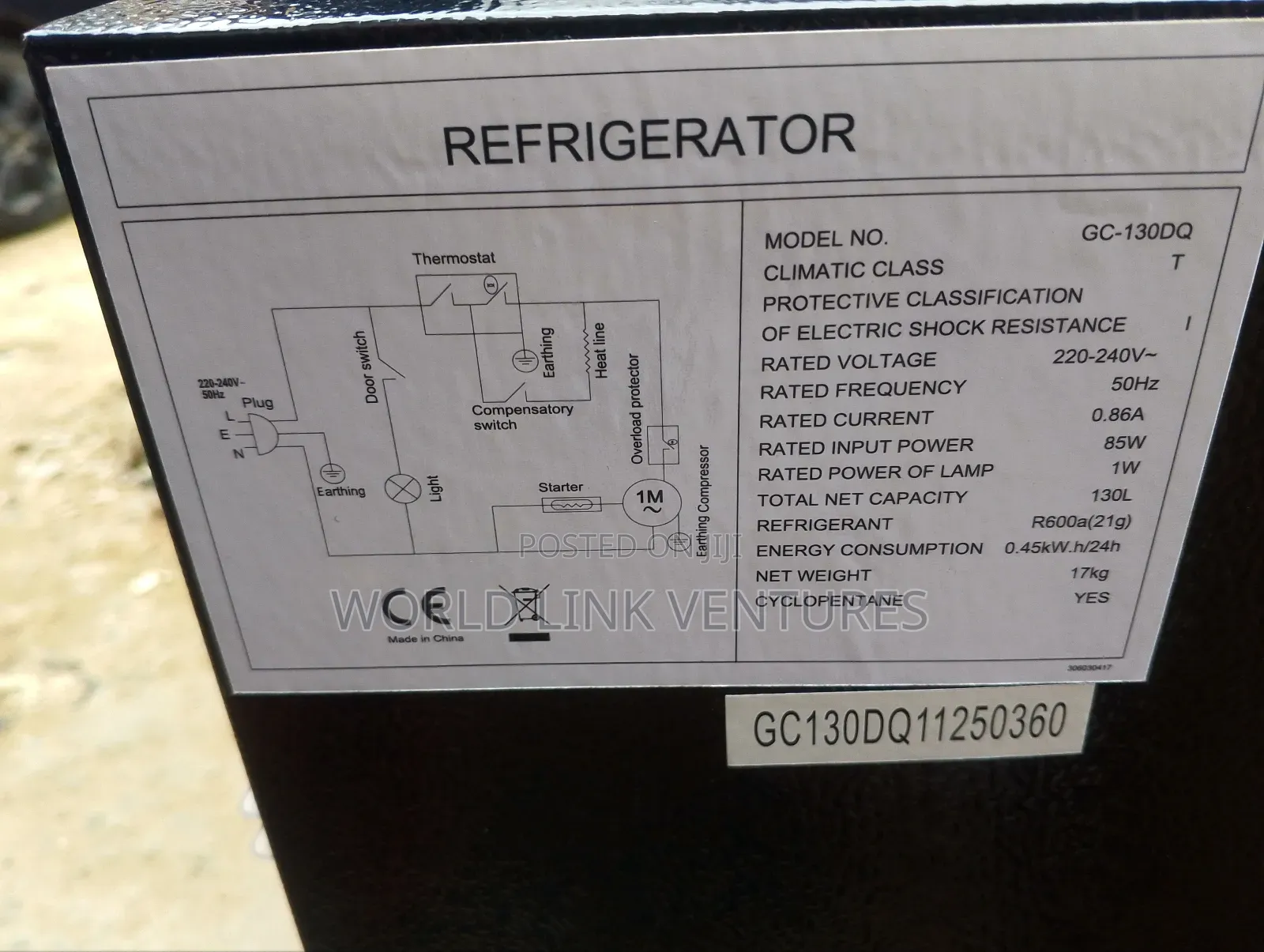 LG Table Top Fridge Double Door Faster Freezing and Low Defrost