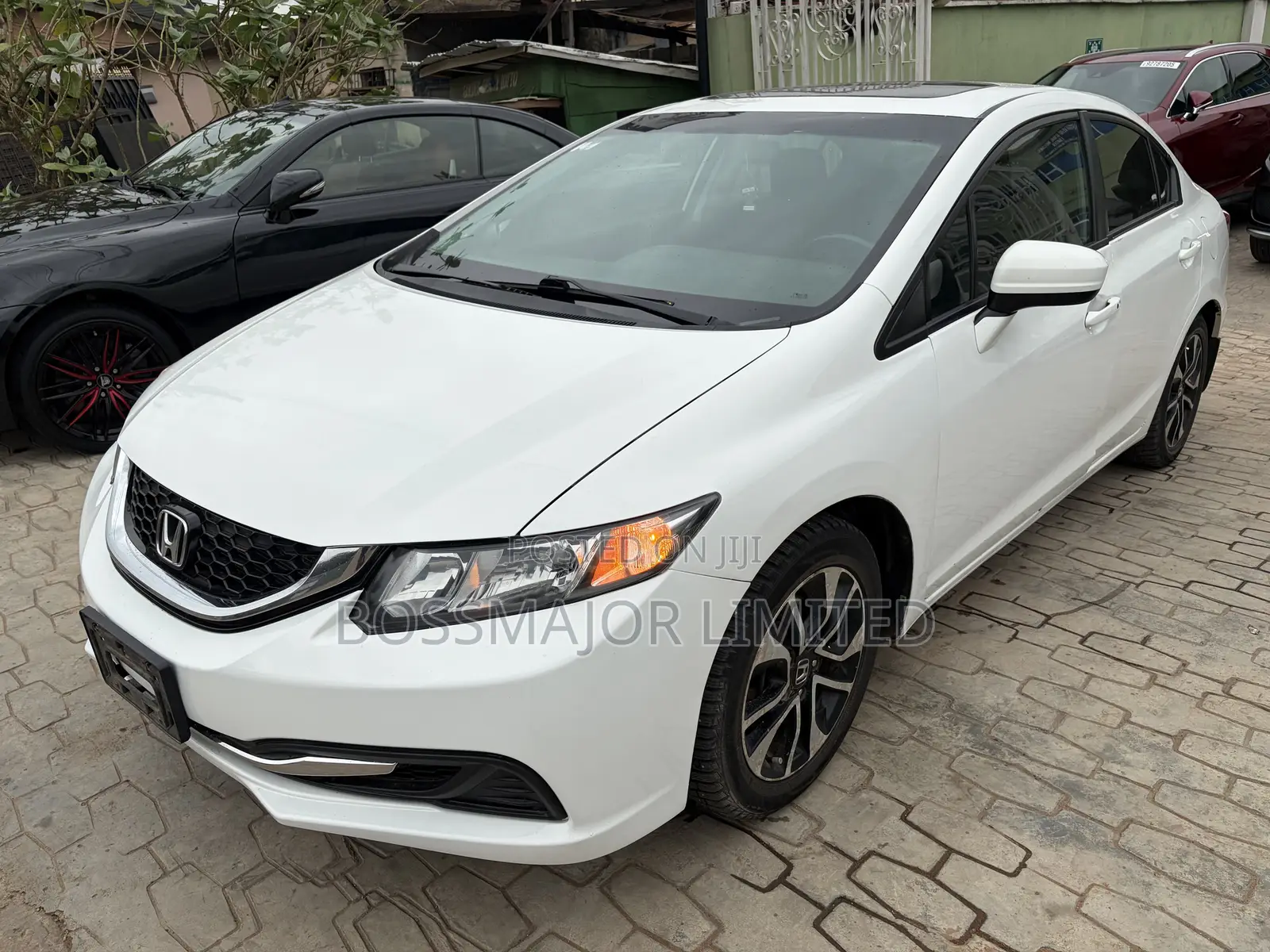 Honda Civic EX-L 4dr Sedan w/Nav (1.8L 4cyl CVT) 2014 White