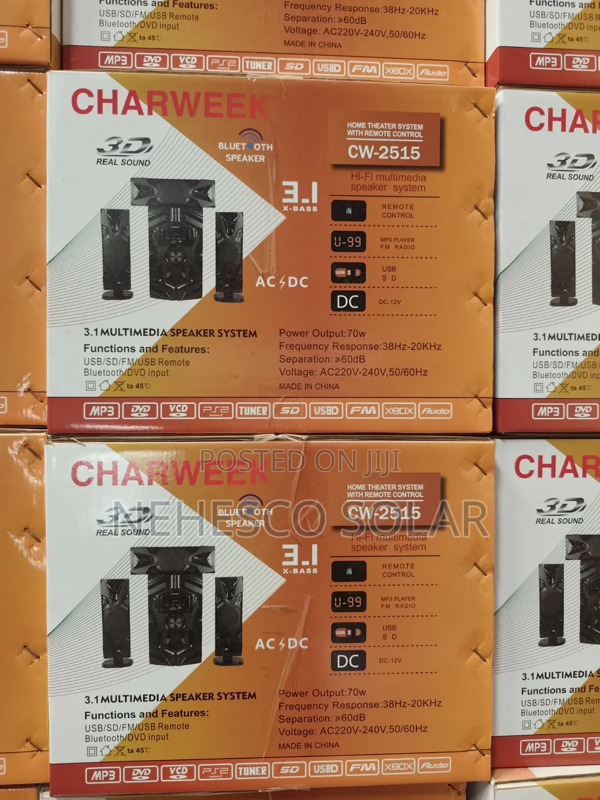 Charweek AC/DC Sound System – Powerful Bass That Fills Every Room
