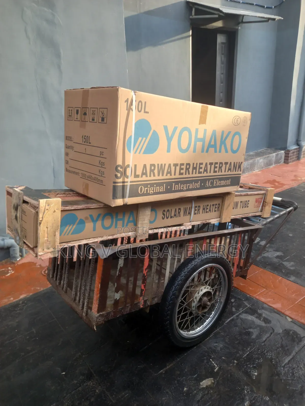 Yohako 150Liters Solar Waterheater Complete Set