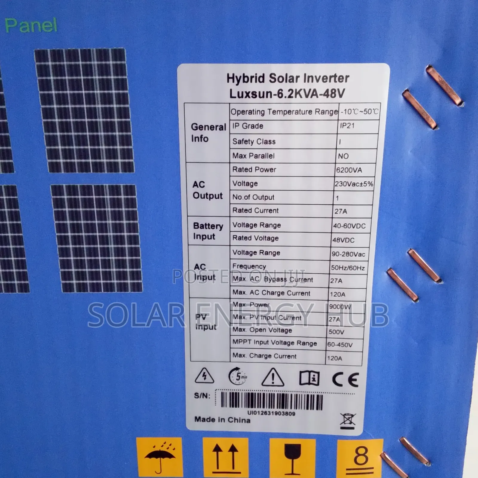 6.2kv/48v Luxsun Hybrid Inverter