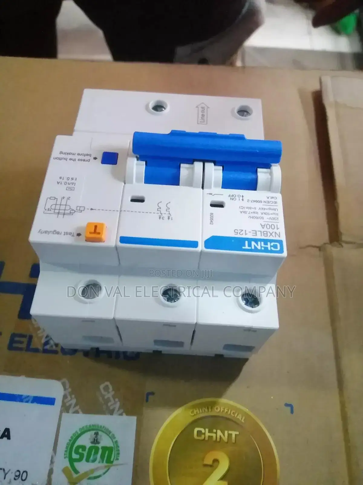 100amp RCB Circuit Breaker (Chint)