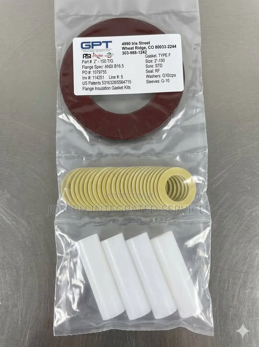 2-Inch, 150-Pound Type F Flange Insulation Gasket Kit.