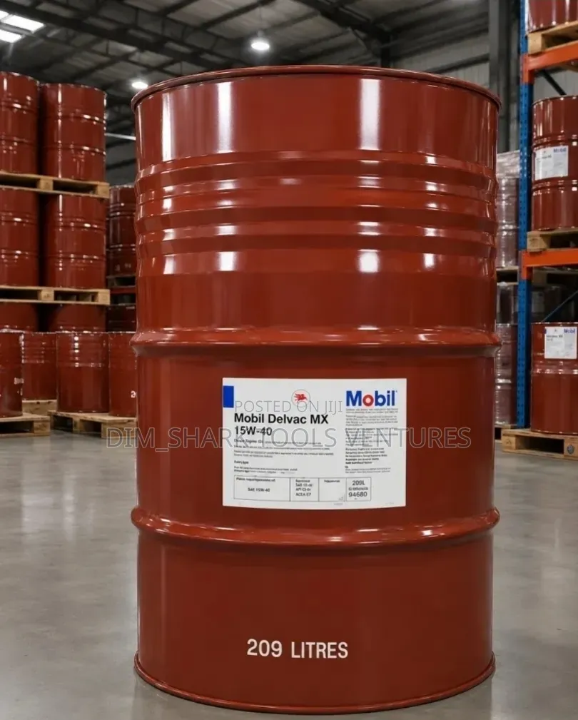 209L Industrial Metal Drum of Mobil Delvac MX 15w-40 Diesel Engine Oil