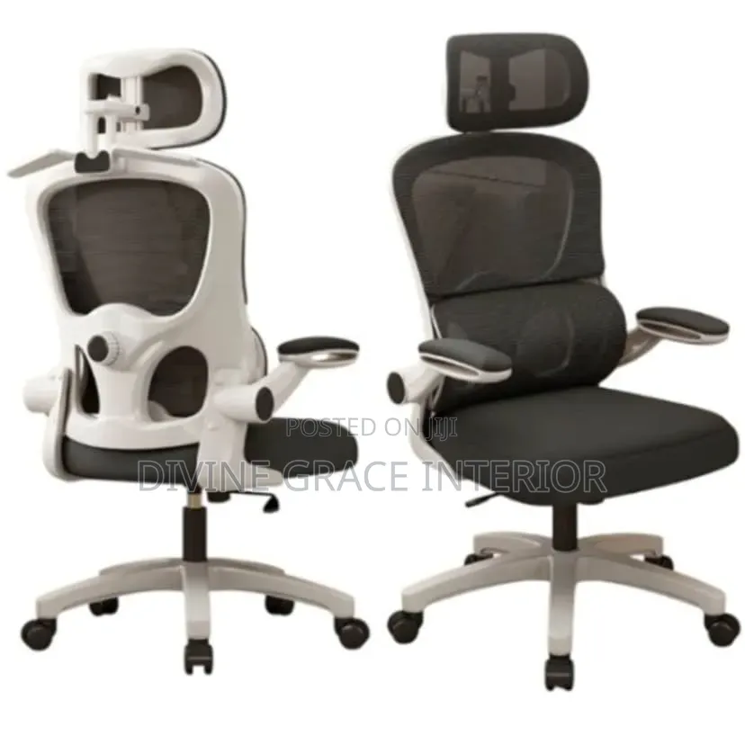 Mesh Office Chair With Flip Arm