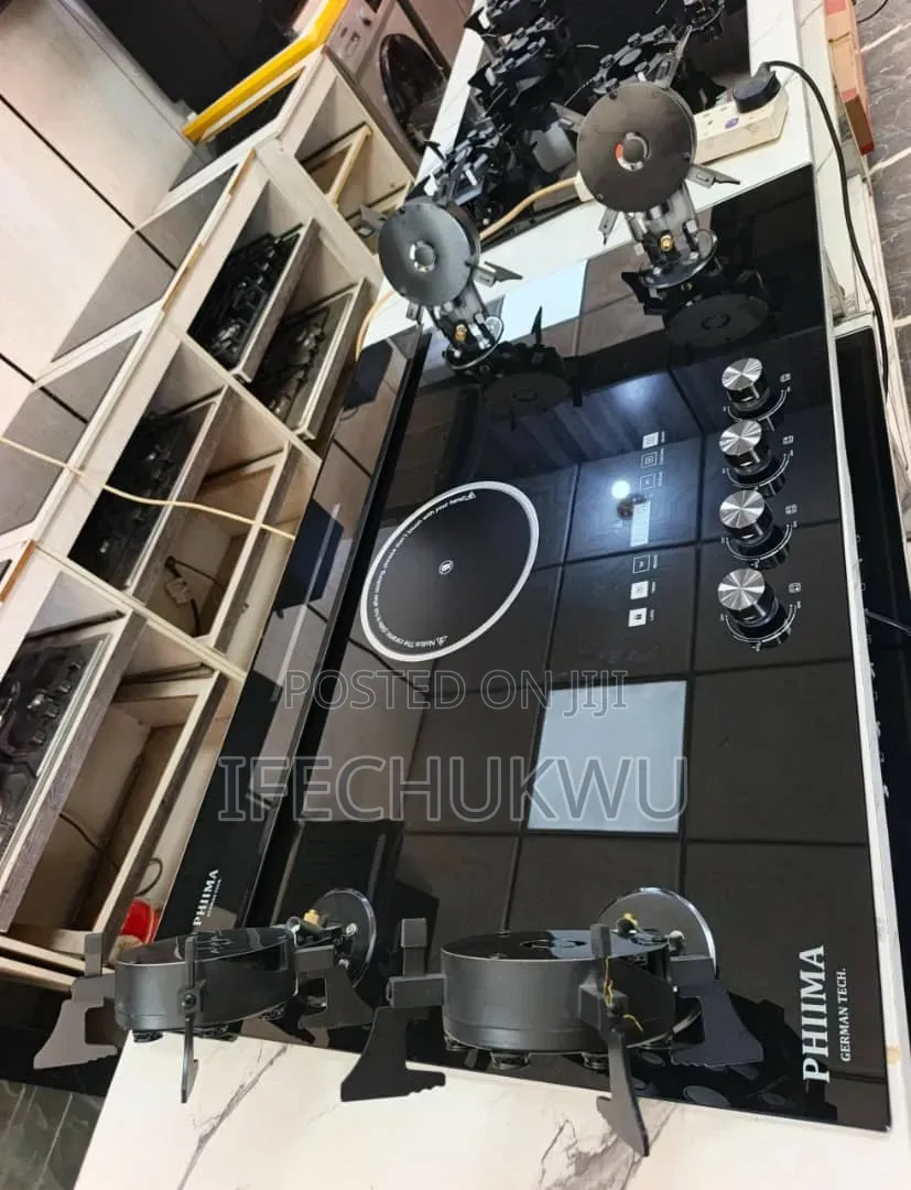 Original PHIIMA Built-in 4+1 Flips Up Automatic Gas Electric Cooker