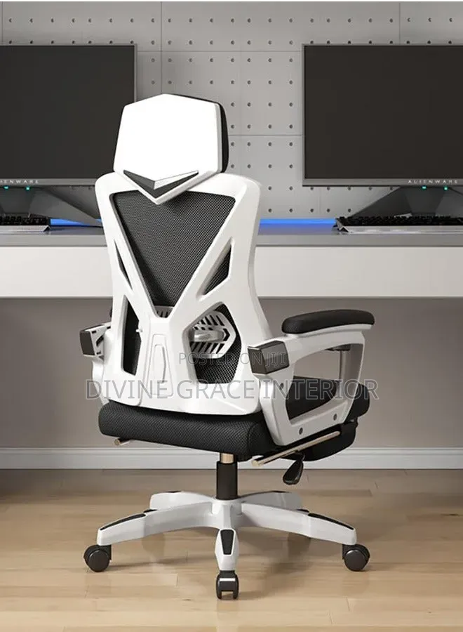 Mesh Office Chair With Footrest